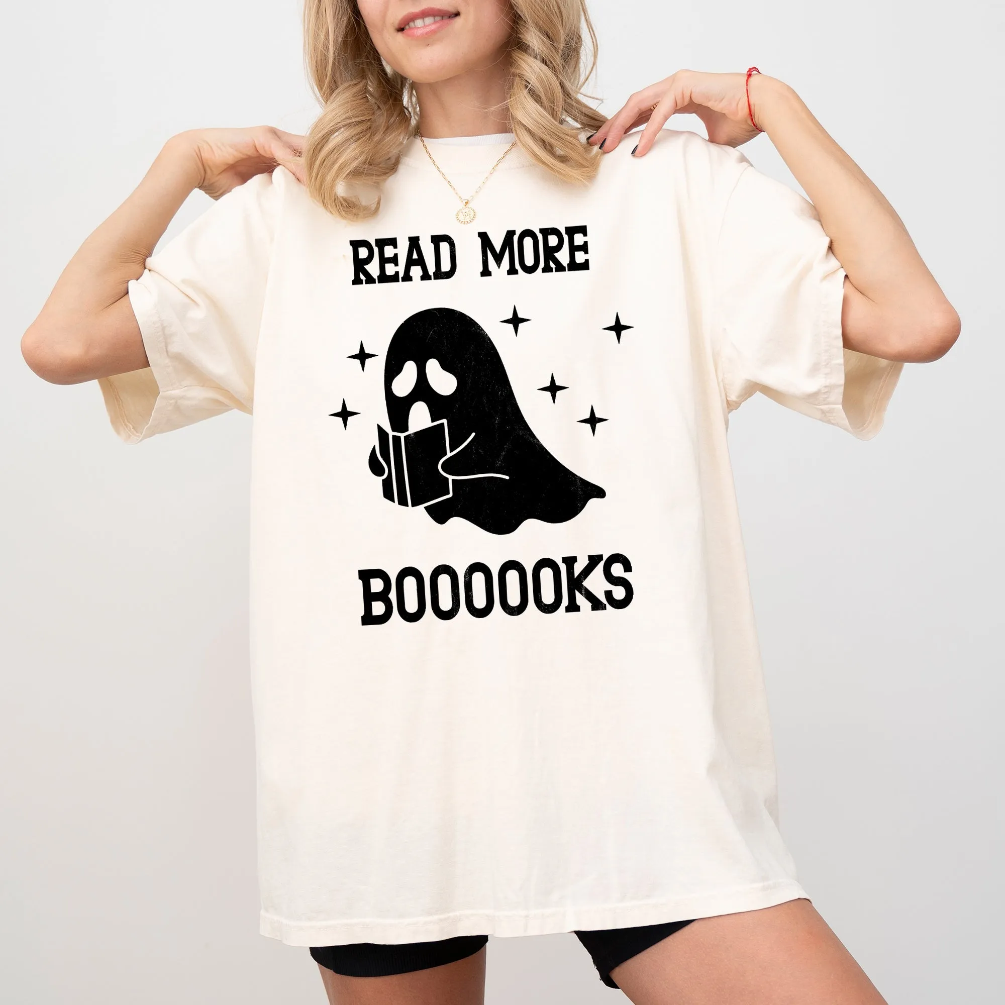 Read More Books, Ghost, Skeleton, Witch, Skull, Spooky, Aesthetic, Meme, Halloween, Costume, Tshirt Comfort Colors T-Shirt sold by Refinery Number One product image thumbnail 2