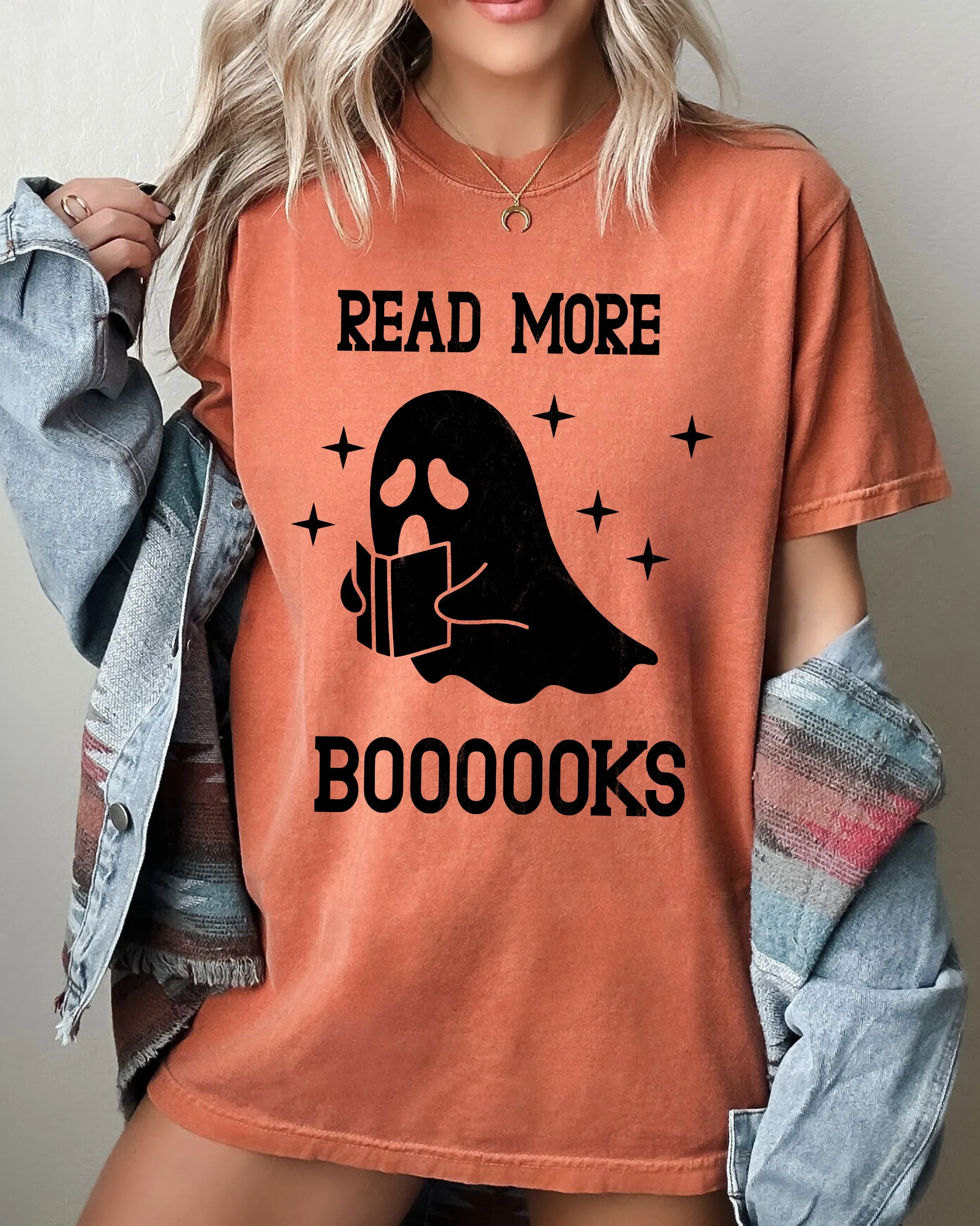Read More Books, Ghost, Skeleton, Witch, Skull, Spooky, Aesthetic, Meme, Halloween, Costume, Tshirt Comfort Colors T-Shirt sold by Refinery Number One product image thumbnail 4