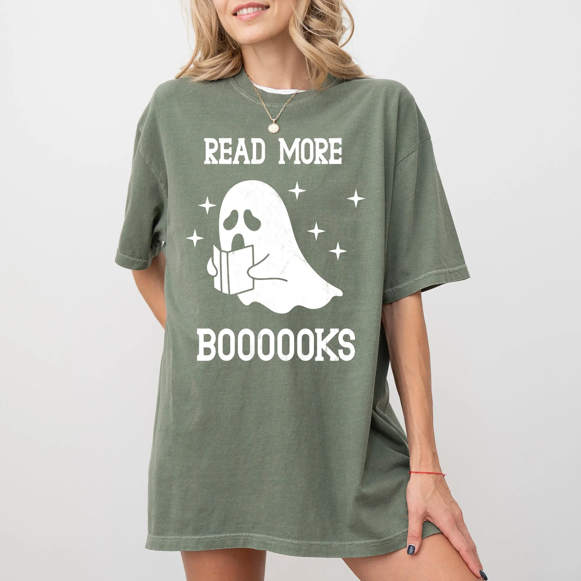 Read More Books, Ghost, Skeleton, Witch, Skull, Spooky, Aesthetic, Meme, Halloween, Costume, Tshirt Comfort Colors T-Shirt sold by Refinery Number One product image thumbnail 5