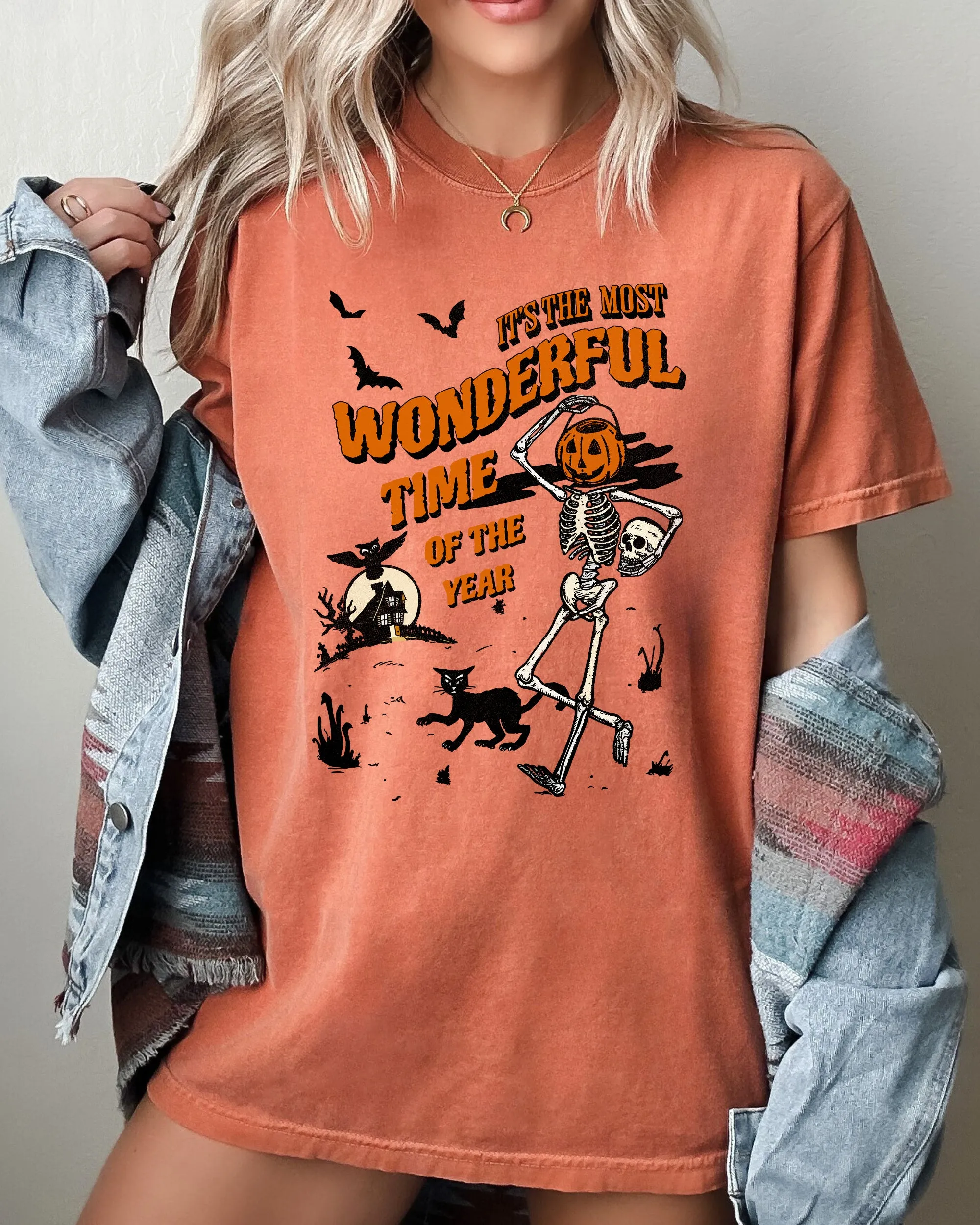 It's The Most Wonderful Time Of The Year, Skeleton, Witch, Skull, Spooky, Aesthetic, Meme, Halloween, Costume, Tshirt Comfort Colors T-Shirt sold by Refinery Number One product image thumbnail 4