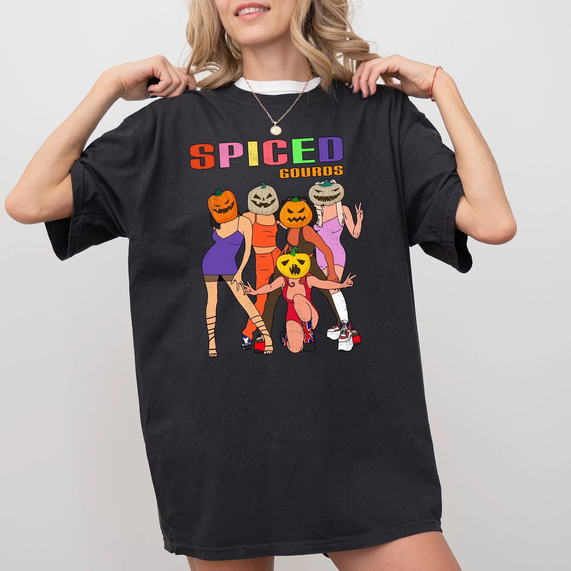 Spiced Gourds, Skeleton, Ghost, Witch, Skull, Spooky, Aesthetic, Meme, Halloween, Costume, Tshirt Comfort Colors T-Shirt sold by Refinery Number One product image thumbnail 3