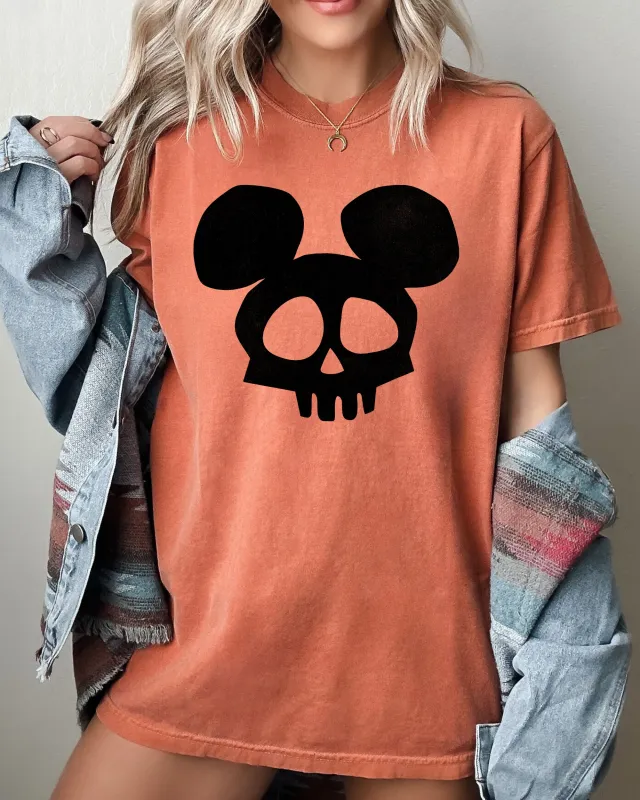 Mouse Ears, Skeleton, Ghost, Witch, Skull, Spooky, Aesthetic, Meme, Halloween, Costume, Tshirt Comfort Colors T-Shirt sold by Refinery Number One