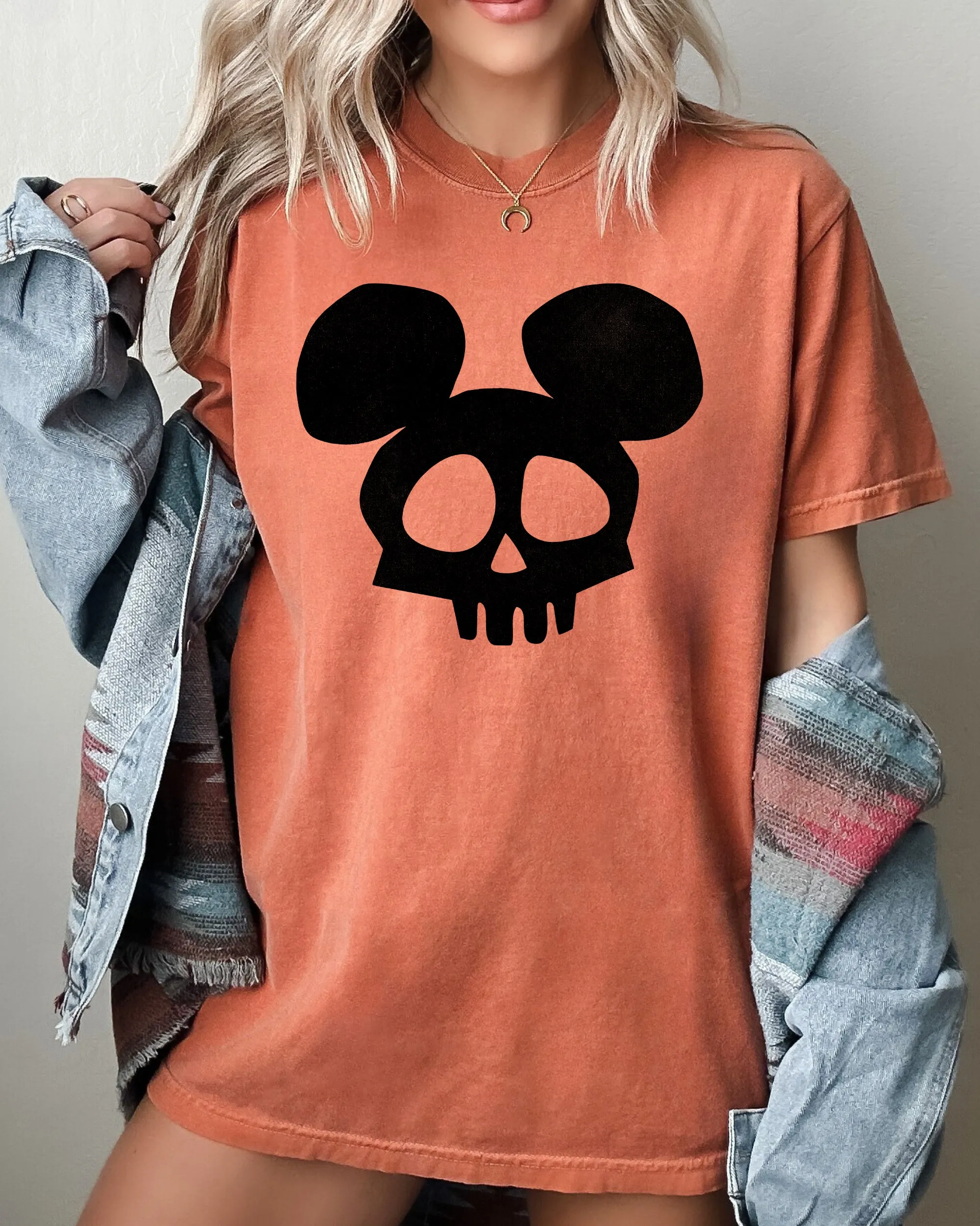 Mouse Ears, Skeleton, Ghost, Witch, Skull, Spooky, Aesthetic, Meme, Halloween, Costume, Tshirt Comfort Colors T-Shirt sold by Refinery Number One