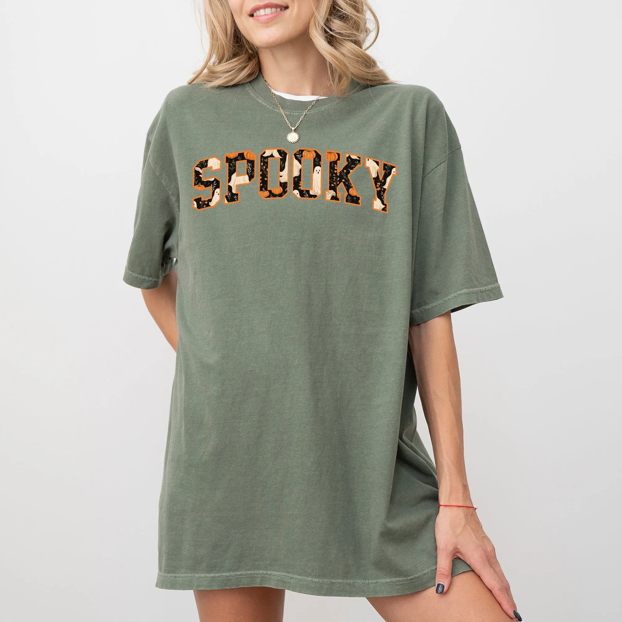 Spooky, Skeleton, Ghost, Witch, Skull, Spooky, Aesthetic, Meme, Halloween, Costume, Tshirt Comfort Colors T-Shirt sold by Refinery Number One product image thumbnail 4