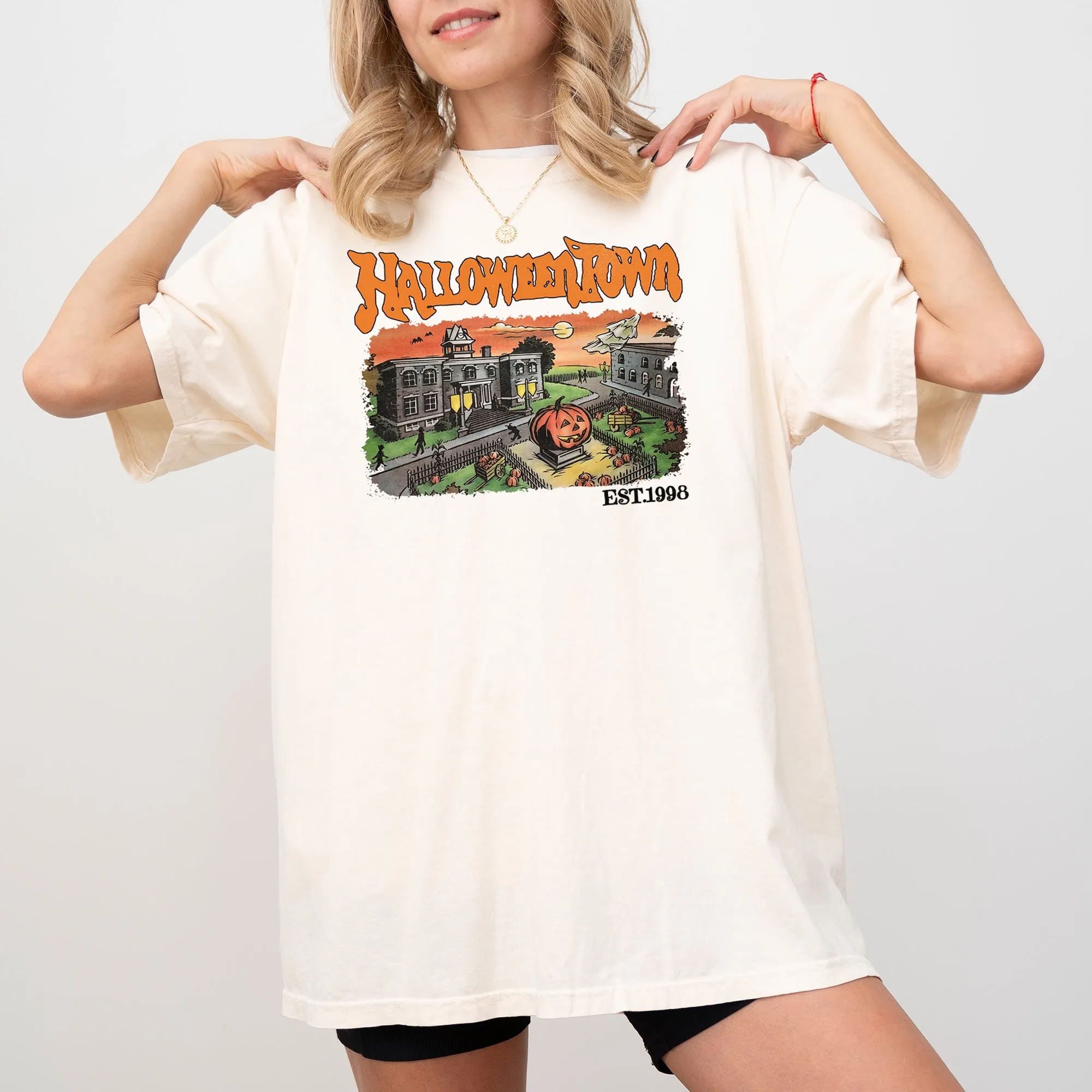 Halloweentown, Horror Movie, Skeleton, Ghost, Witch, Skull, Spooky, Aesthetic, Meme, Halloween, Costume, Tshirt Comfort Colors T-Shirt sold by Refinery Number One product image thumbnail 2