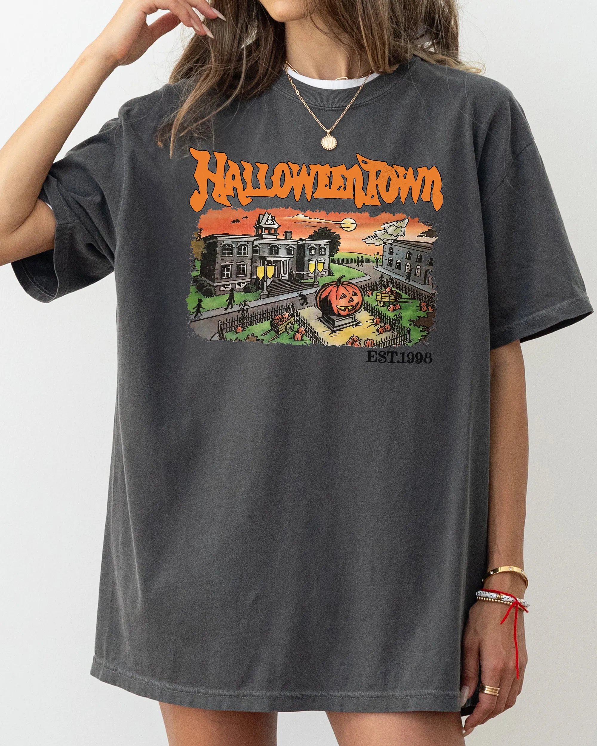Halloweentown, Horror Movie, Skeleton, Ghost, Witch, Skull, Spooky, Aesthetic, Meme, Halloween, Costume, Tshirt Comfort Colors T-Shirt sold by Refinery Number One product image thumbnail 3