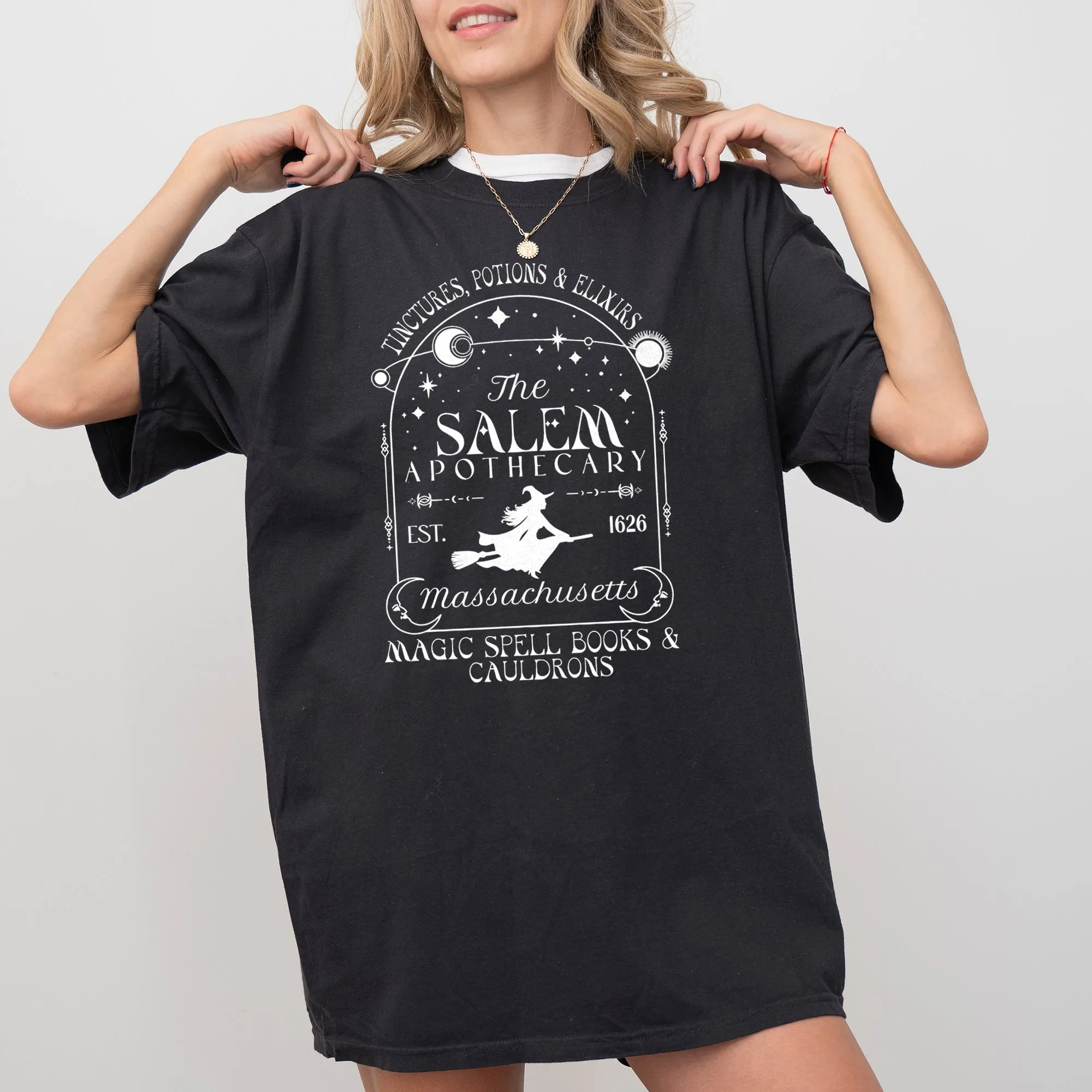 The Salem Apothecary, Spooky, Skeleton, Ghost, Witch, Skull, Aesthetic, Meme, Halloween, Costume, Tshirt Comfort Colors T-Shirt sold by Refinery Number One product image thumbnail 3