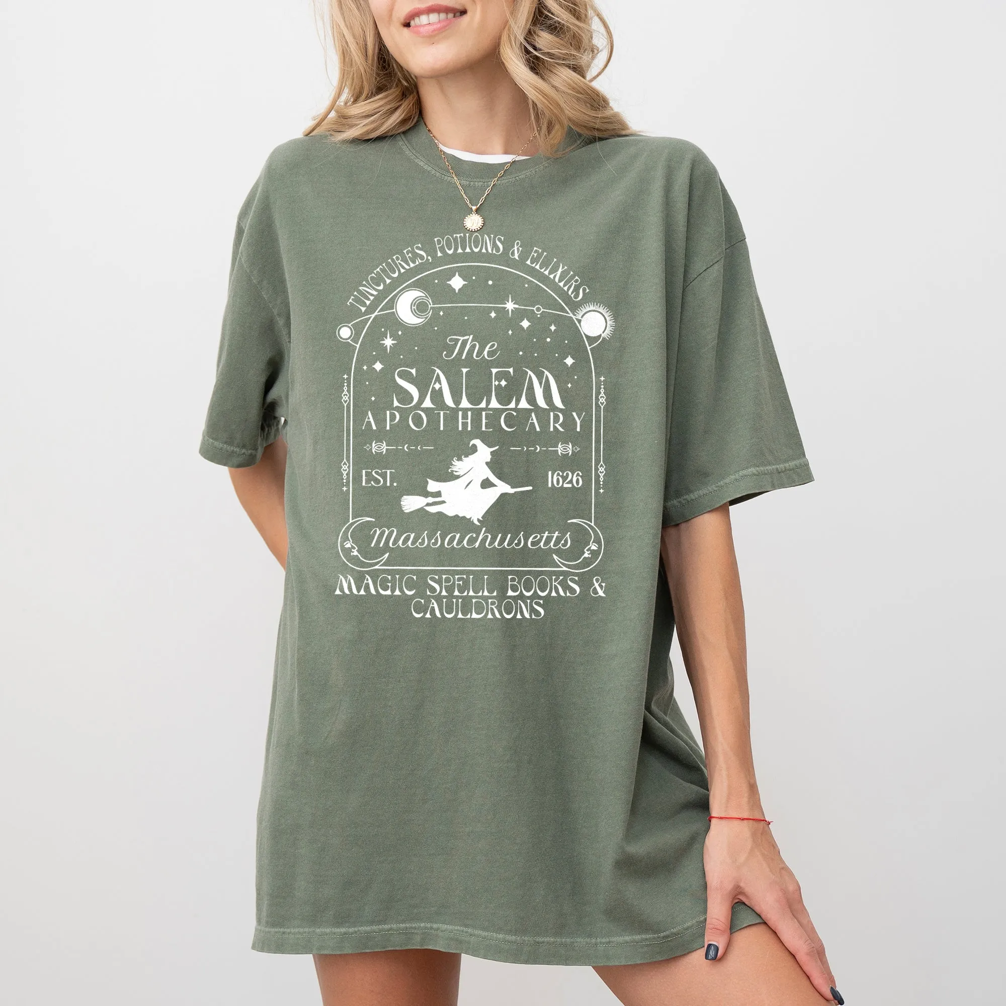 The Salem Apothecary, Spooky, Skeleton, Ghost, Witch, Skull, Aesthetic, Meme, Halloween, Costume, Tshirt Comfort Colors T-Shirt sold by Refinery Number One product image thumbnail 4