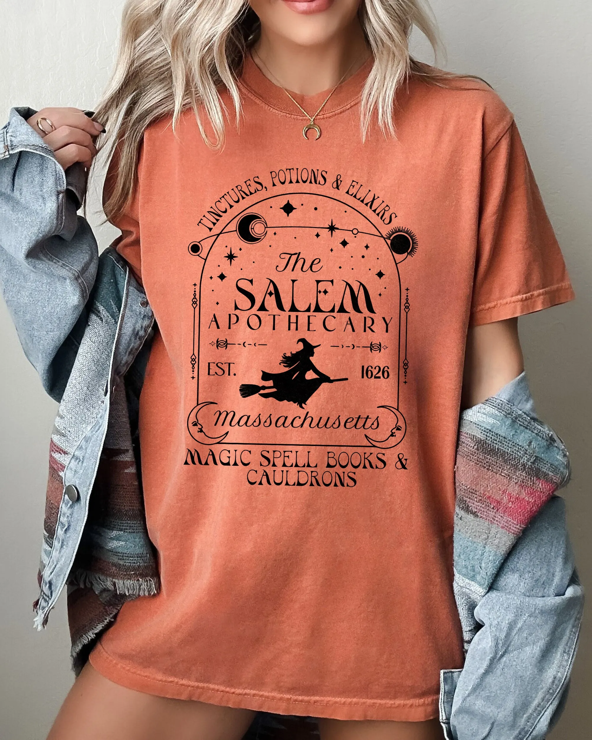 The Salem Apothecary, Spooky, Skeleton, Ghost, Witch, Skull, Aesthetic, Meme, Halloween, Costume, Tshirt Comfort Colors T-Shirt sold by Refinery Number One product image thumbnail 2