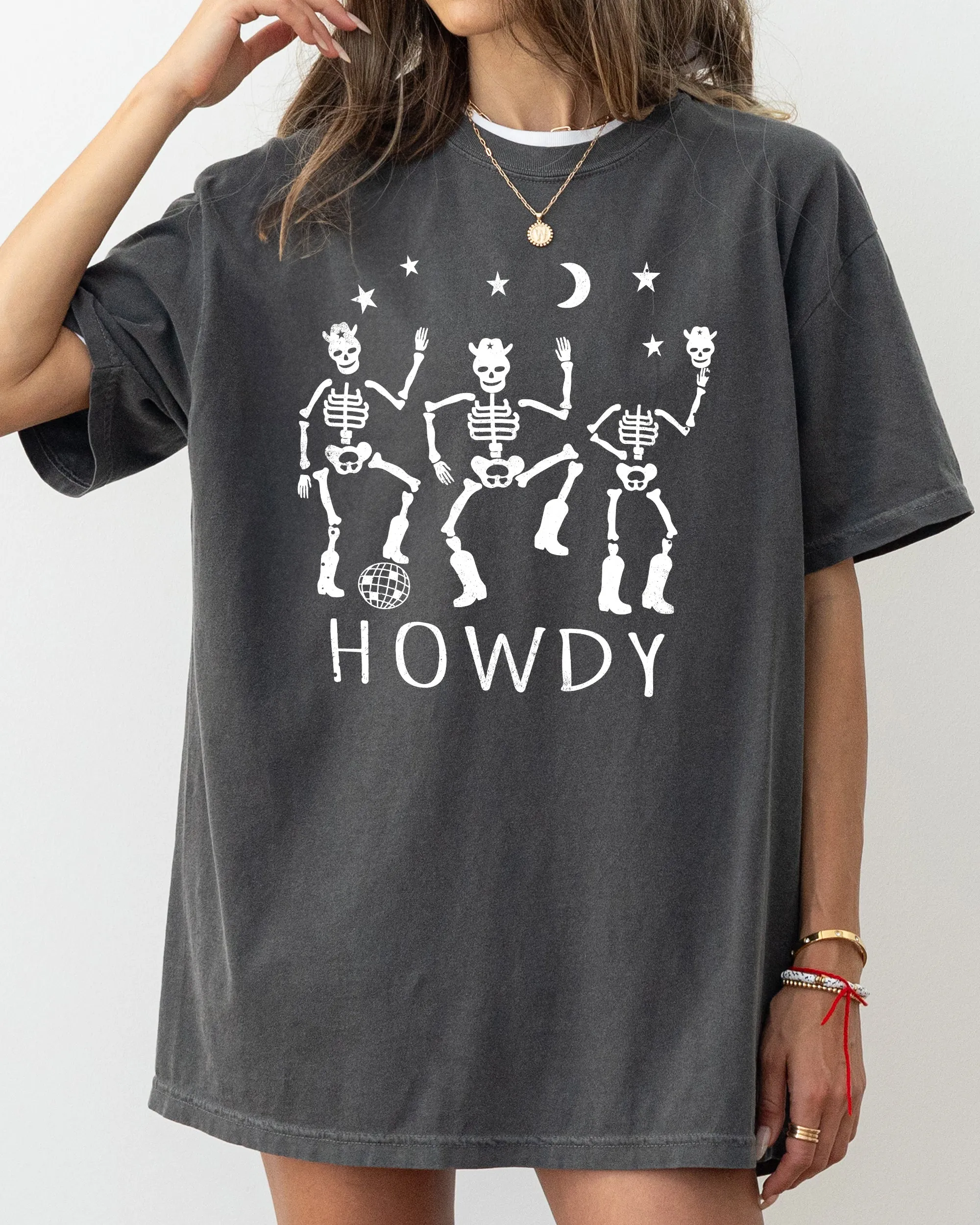 Dancing Skeletons, Howdy, Spooky, Ghost, Witch, Skull, Aesthetic, Meme, Halloween, Costume, Tshirt Comfort Colors T-Shirt sold by Refinery Number One product image thumbnail 2