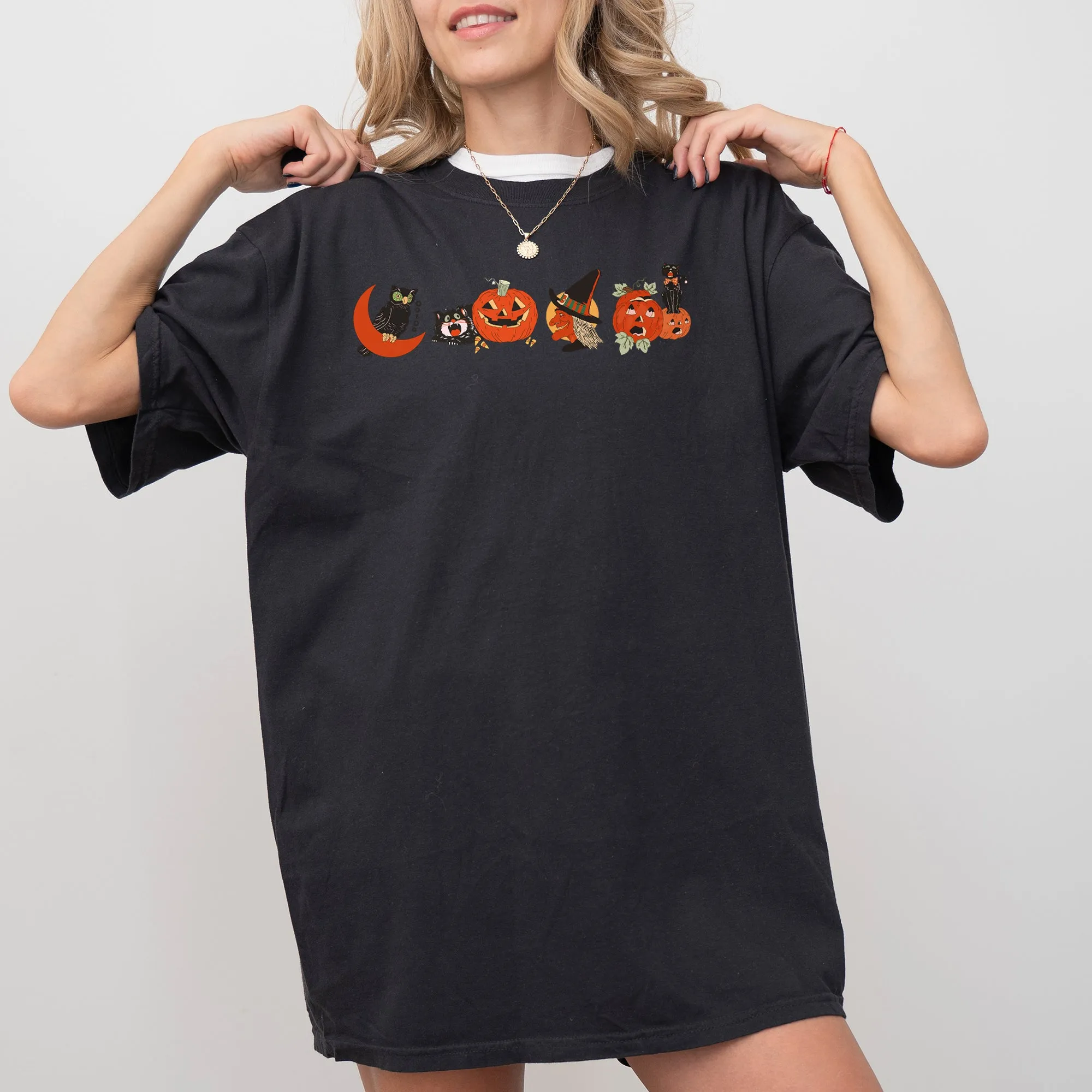 Vintage Pumpkin, Skeleton, Witch, Skull, Spooky, Aesthetic, Meme, Halloween, Costume, Tshirt Comfort Colors T-Shirt sold by Refinery Number One product image thumbnail 5