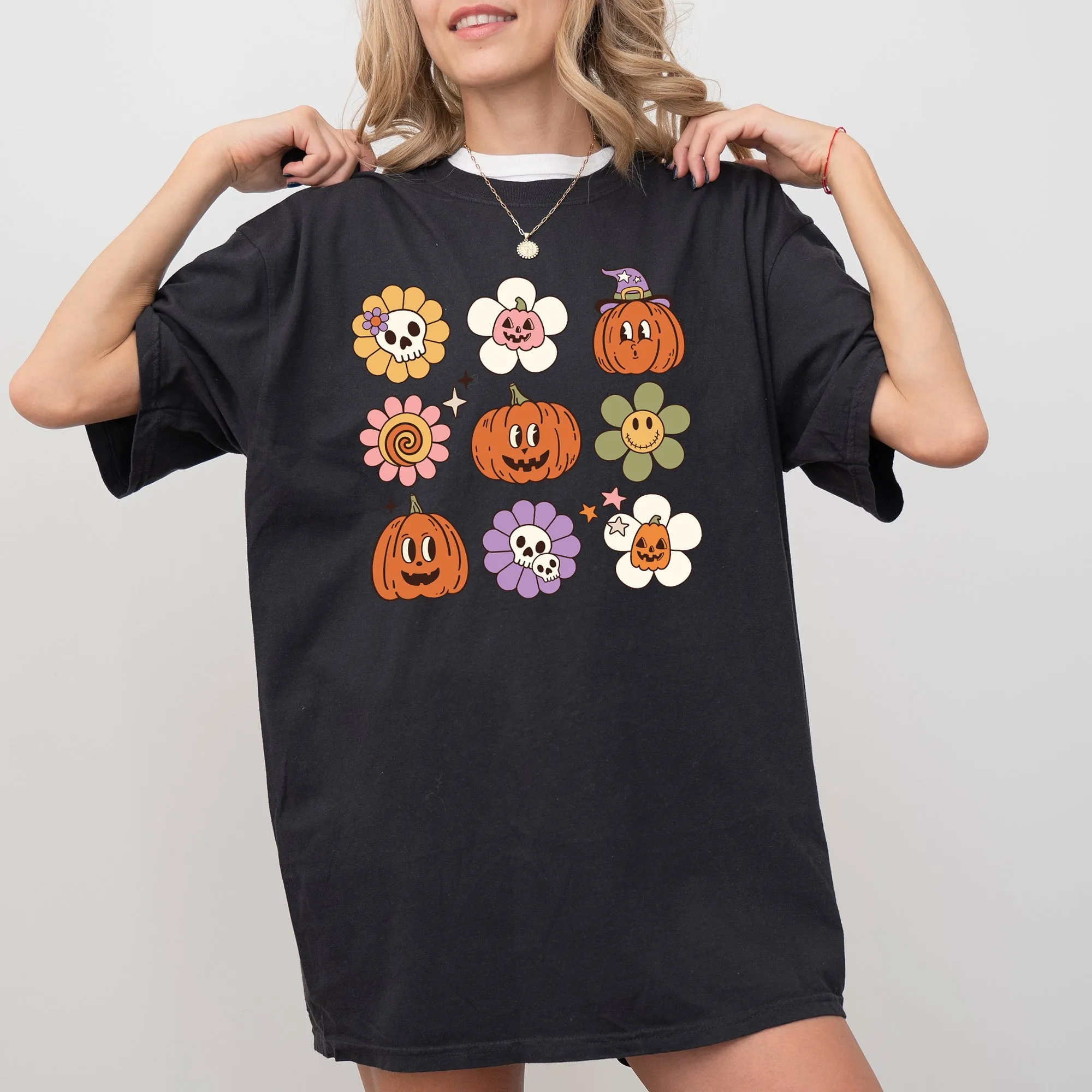 Retro Pumpkins, Fall, Skeleton, Witch, Skull, Spooky, Aesthetic, Meme, Halloween, Costume, Tshirt Comfort Colors T-Shirt sold by Refinery Number One product image thumbnail 5