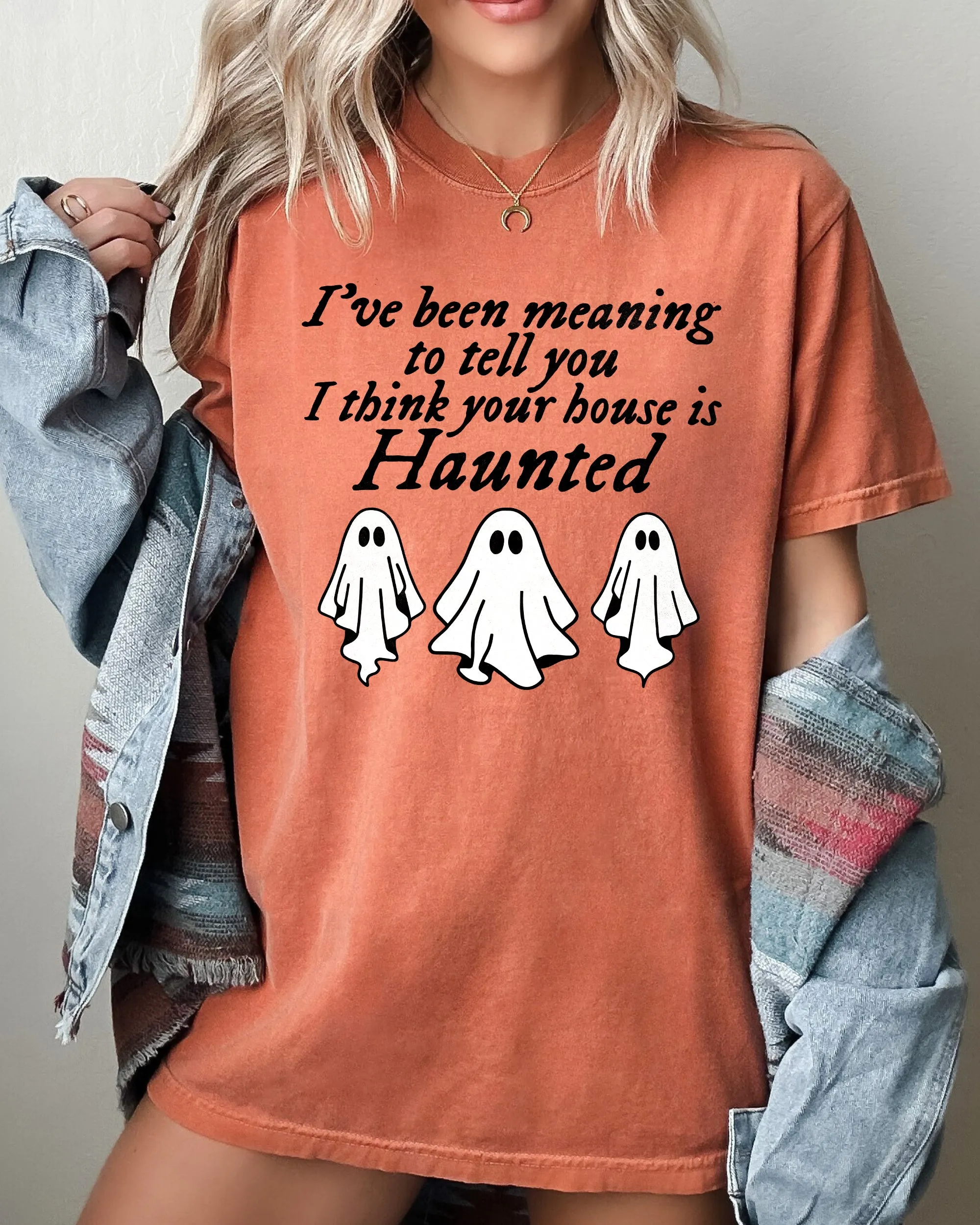 Mini Ghosts Haunted House Skeleton Witch Skull Spooky Halloween Meme Costume Comfort Colors Tee sold by Refinery Number One