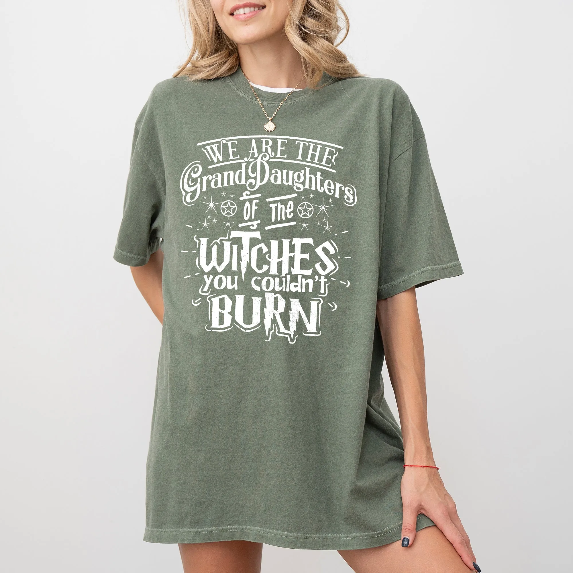 Granddaughters of the Witches, Skeleton, Witch, Skull, Spooky, Aesthetic, Meme, Halloween, Costume, Tshirt Comfort Colors T-Shirt sold by Refinery Number One product image thumbnail 5