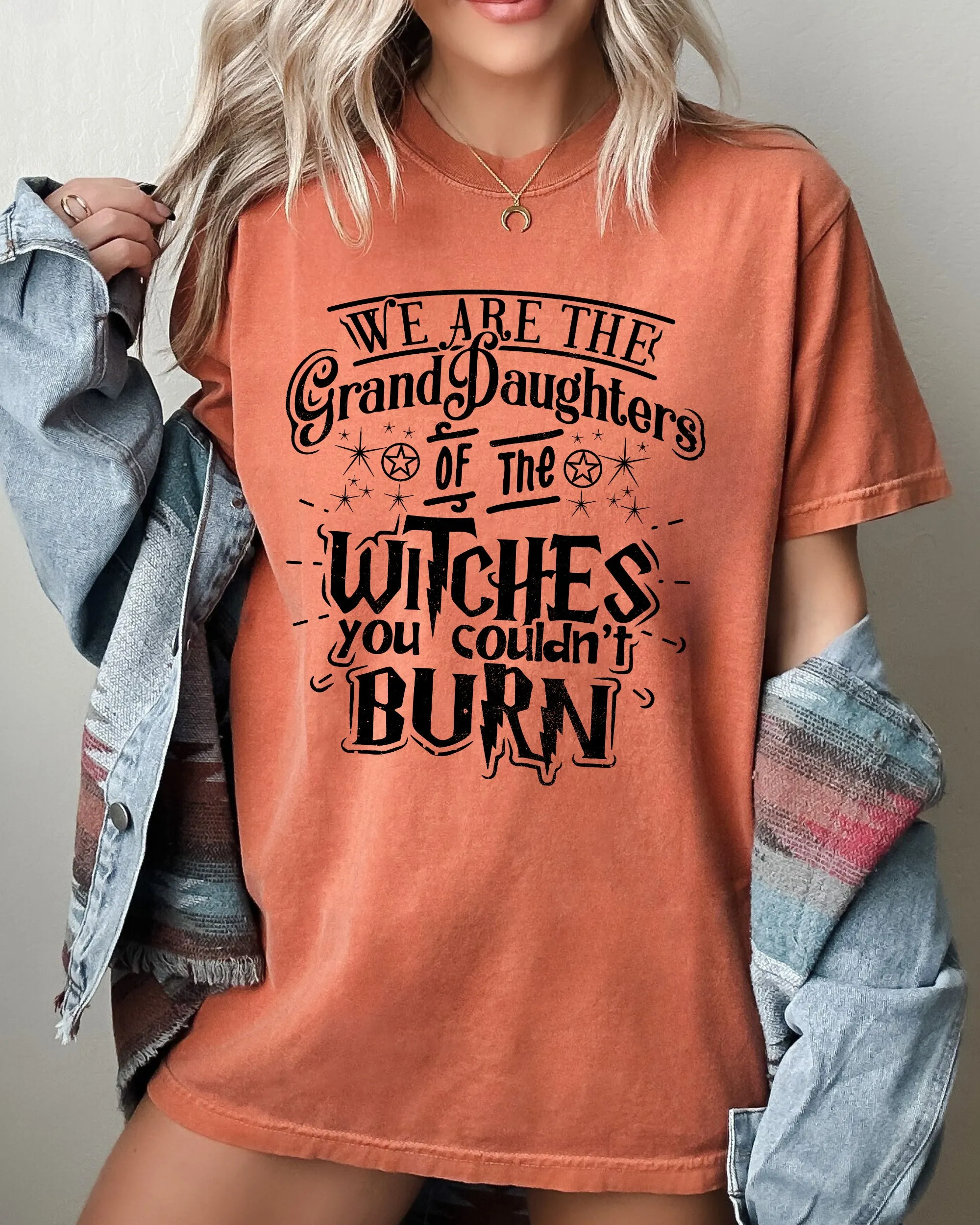Granddaughters of the Witches, Skeleton, Witch, Skull, Spooky, Aesthetic, Meme, Halloween, Costume, Tshirt Comfort Colors T-Shirt sold by Refinery Number One product image thumbnail 4