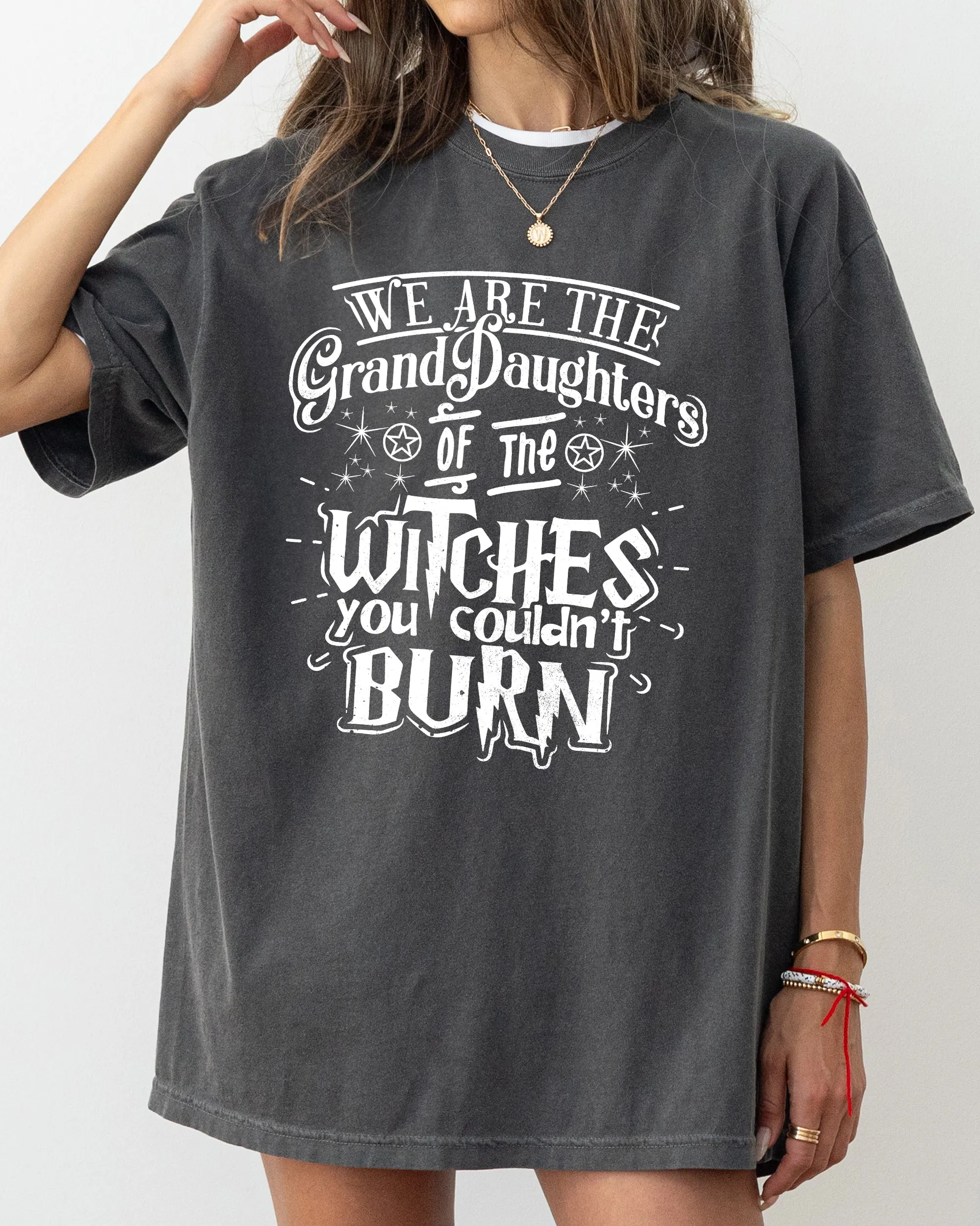 Granddaughters of the Witches, Skeleton, Witch, Skull, Spooky, Aesthetic, Meme, Halloween, Costume, Tshirt Comfort Colors T-Shirt sold by Refinery Number One