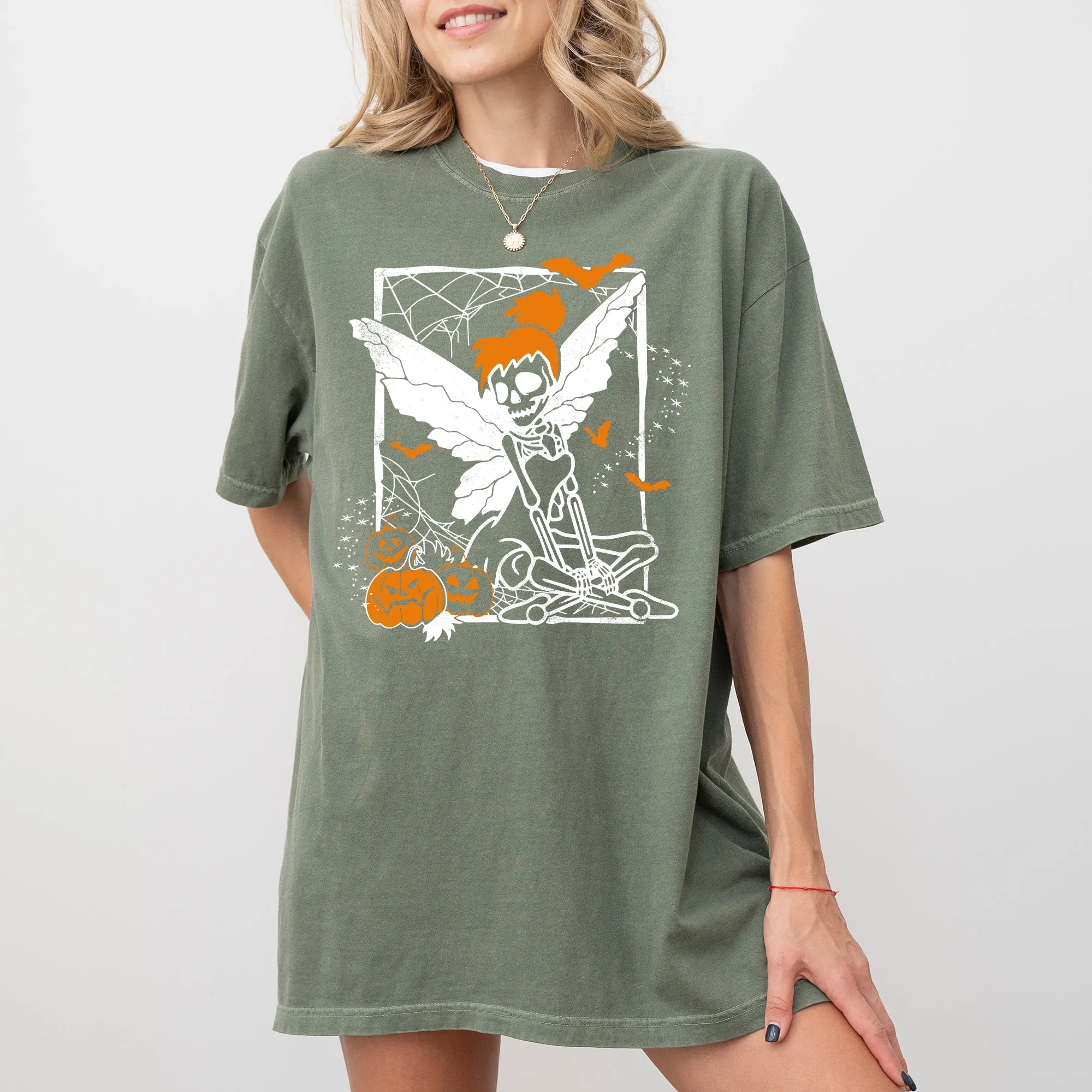 Fairy Skeleton, Ghost, Skull, Spooky, Aesthetic, Meme, Halloween, Costume, Tshirt Comfort Colors T-Shirt sold by Refinery Number One product image thumbnail 4