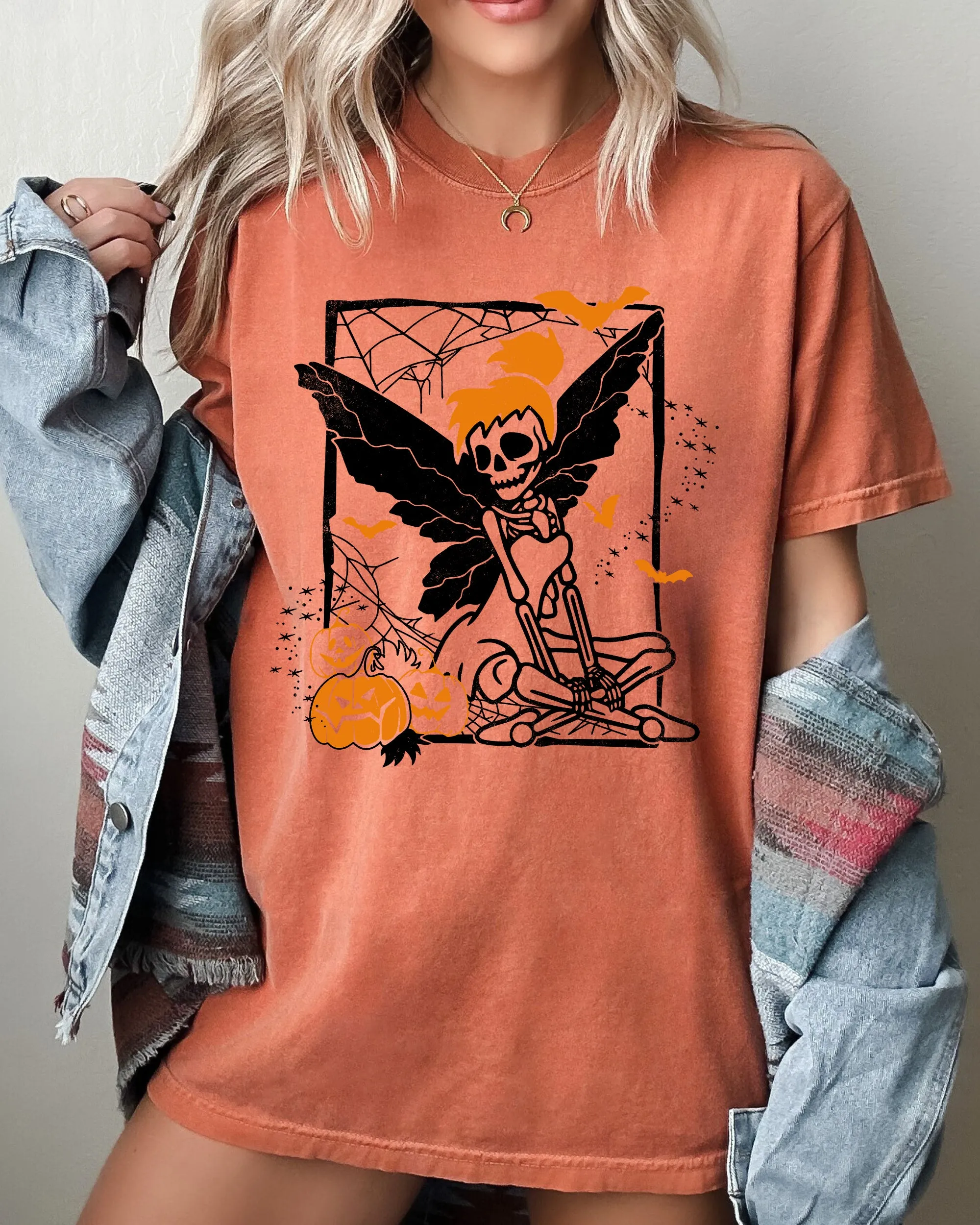 Fairy Skeleton, Ghost, Skull, Spooky, Aesthetic, Meme, Halloween, Costume, Tshirt Comfort Colors T-Shirt sold by Refinery Number One product image thumbnail 2