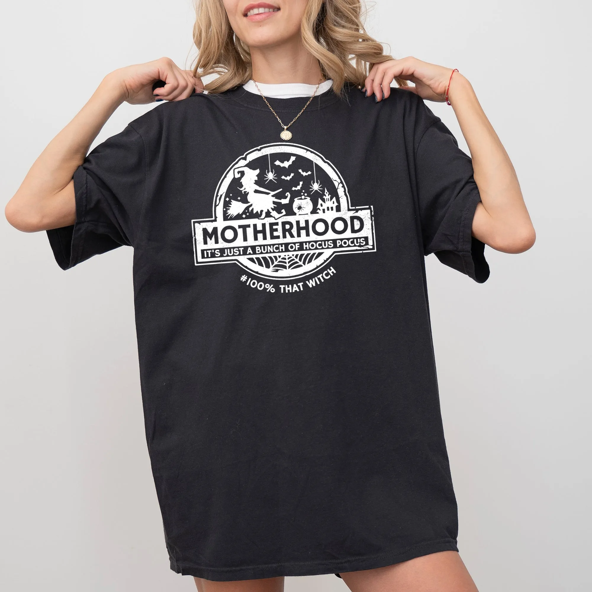 Motherhood, Witch, Ghost, Skull, Spooky, Aesthetic, Meme, Halloween, Costume, Tshirt Comfort Colors T-Shirt sold by Refinery Number One product image thumbnail 3