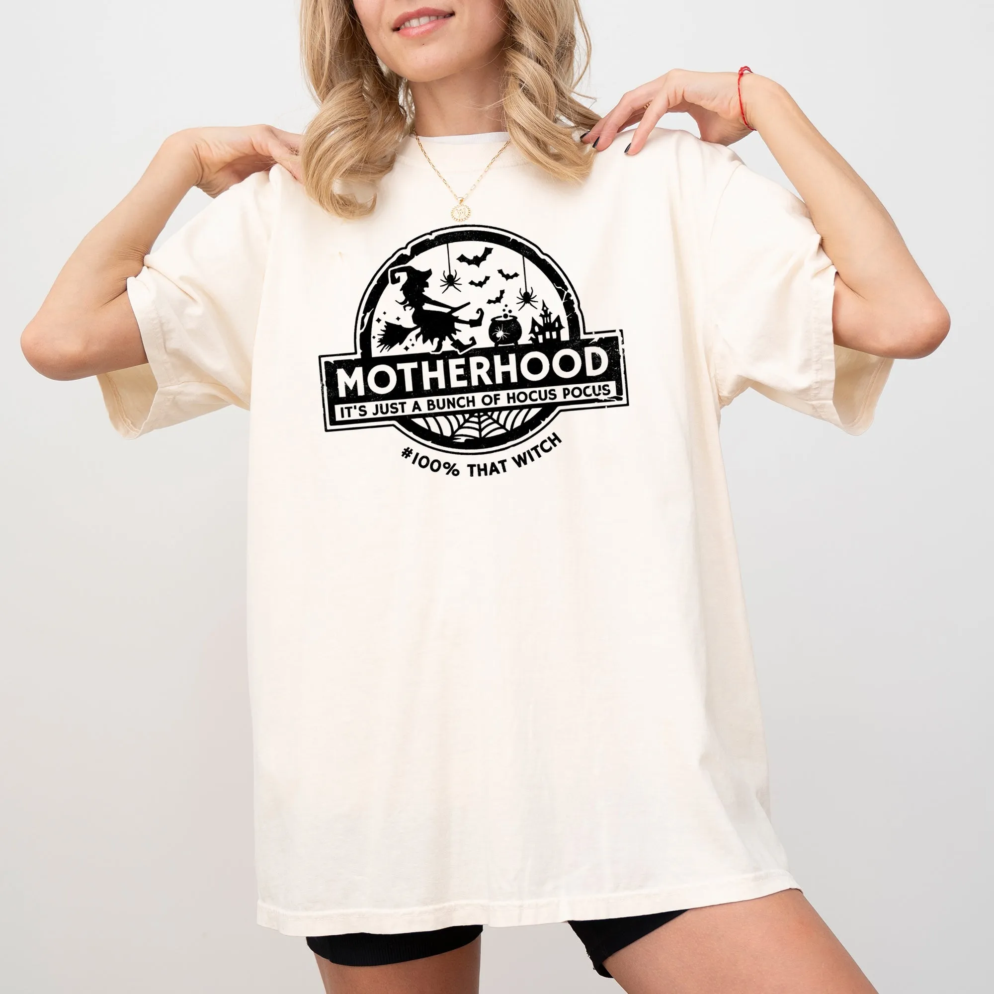 Motherhood, Witch, Ghost, Skull, Spooky, Aesthetic, Meme, Halloween, Costume, Tshirt Comfort Colors T-Shirt sold by Refinery Number One product image thumbnail 2