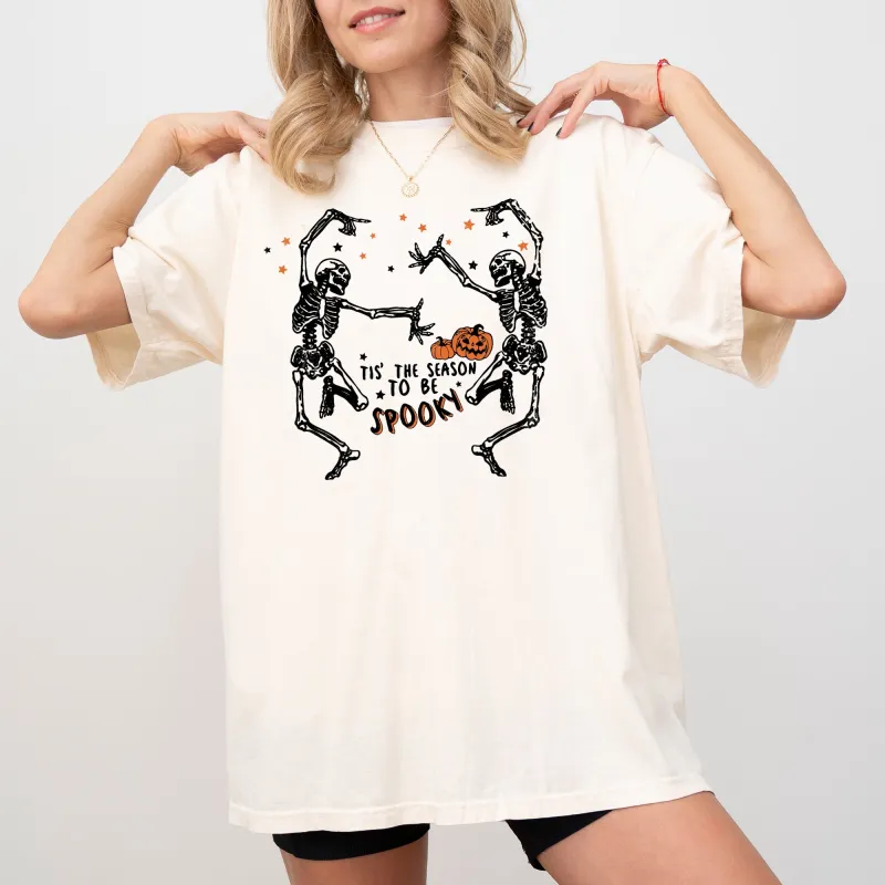 Tis The Season, Spooky, Skeleton, Ghost, Western, Witch, Skull, Aesthetic, Meme, Halloween, Costume, Tshirt Comfort Colors T-Shirt sold by Refinery Number One