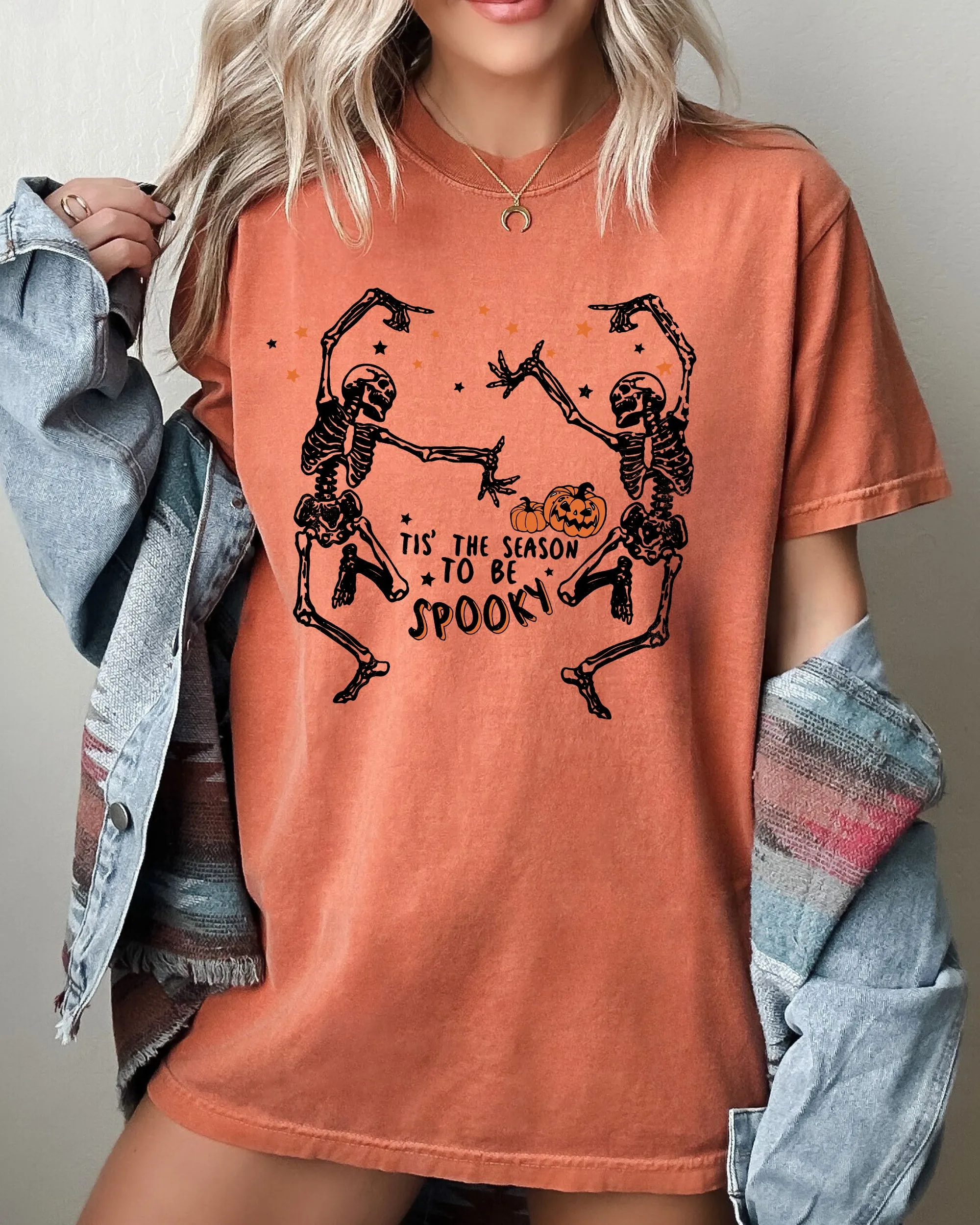 Tis The Season, Spooky, Skeleton, Ghost, Western, Witch, Skull, Aesthetic, Meme, Halloween, Costume, Tshirt Comfort Colors T-Shirt sold by Refinery Number One product image thumbnail 2