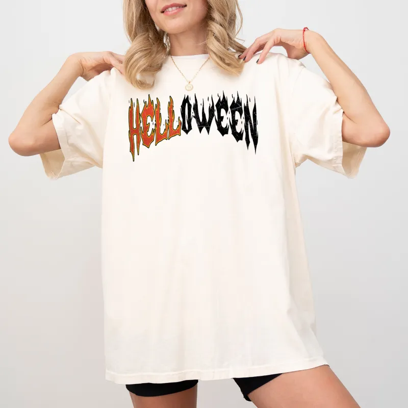 Helloween. Skeleton, Ghost, Western, Witch, Skull, Aesthetic, Meme, Halloween, Costume, Tshirt Comfort Colors T-Shirt sold by Refinery Number One