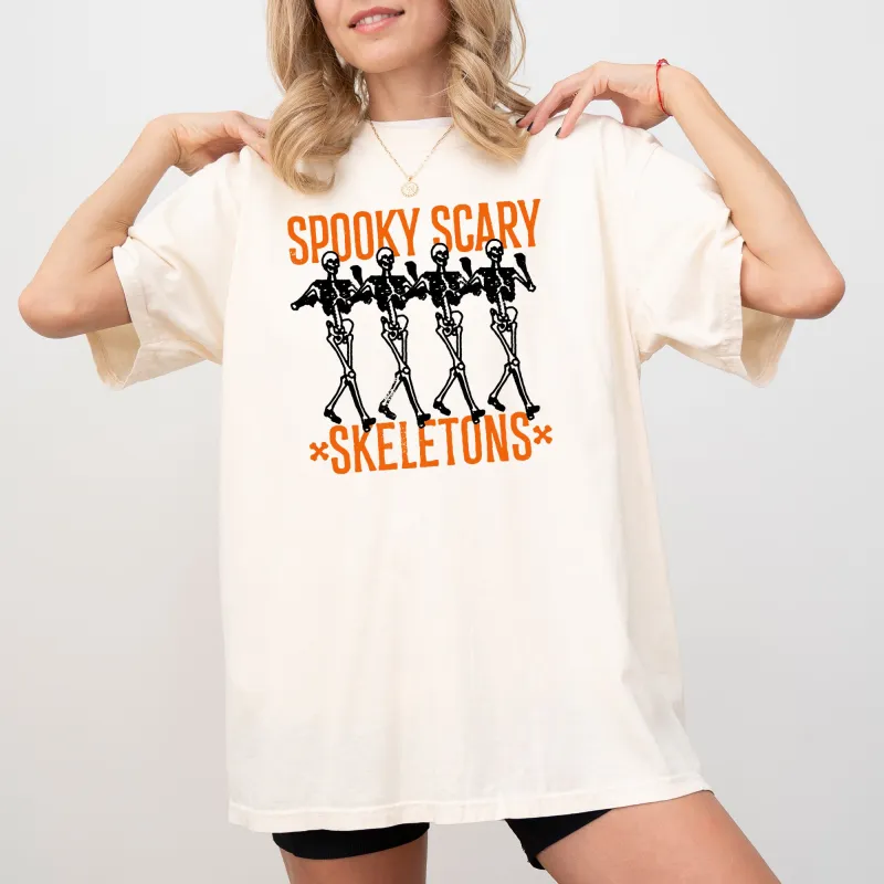 Spooky, Scary, Skeleton, Skull, Ghost, Western, Witch, Aesthetic, Meme, Halloween, Costume, Tshirt Comfort Colors T-Shirt sold by Refinery Number One
