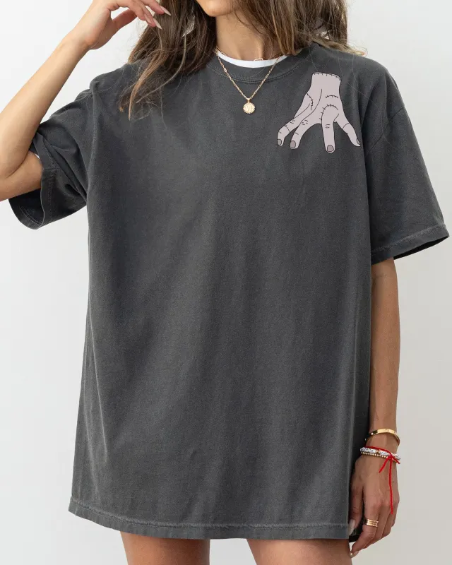 The Addams Hand, Neck, Skeleton, Ghost, Spooky, Scary, Skull, Western, Witch, Aesthetic, Meme, Halloween, Costume, Tshirt Comfort Colors T-Shirt sold by Refinery Number One