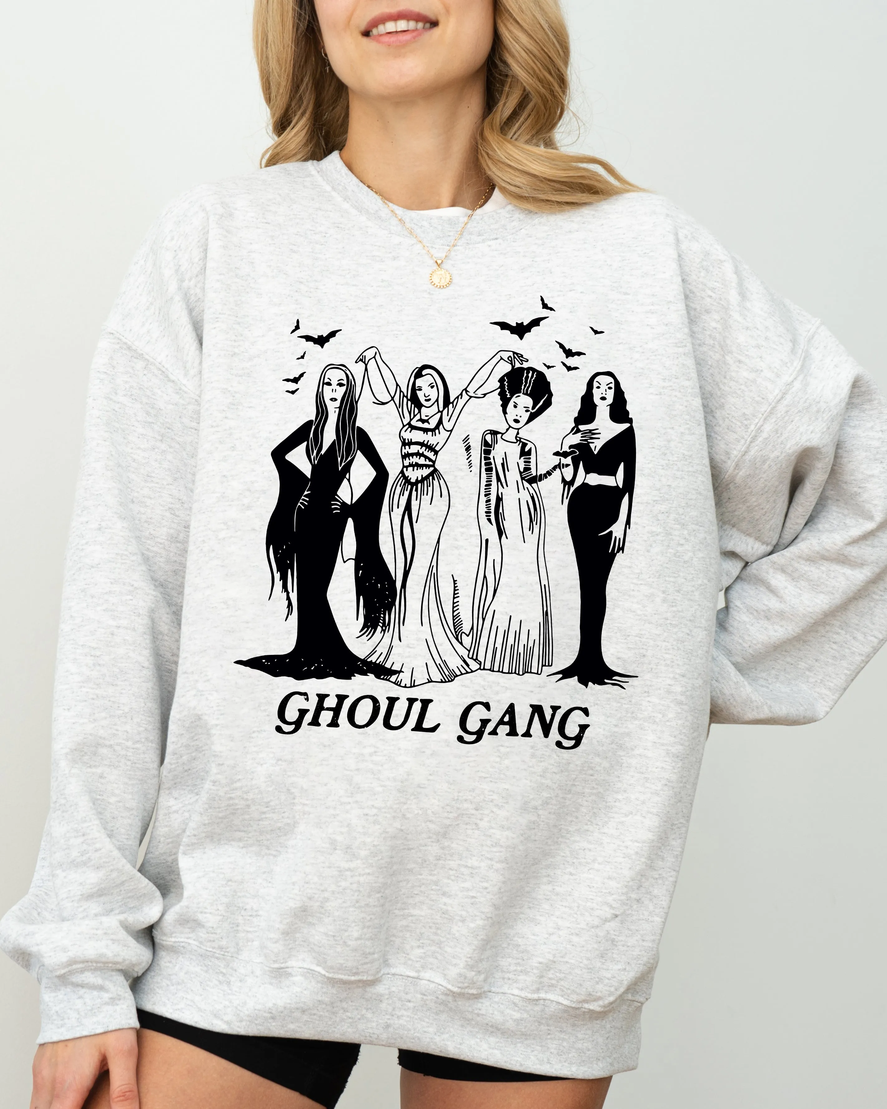 Ghoul Gang, Funny, Witch, Aesthetic, Meme, Halloween, Spooky, Costume Sweatshirt sold by Refinery Number One product image thumbnail 2