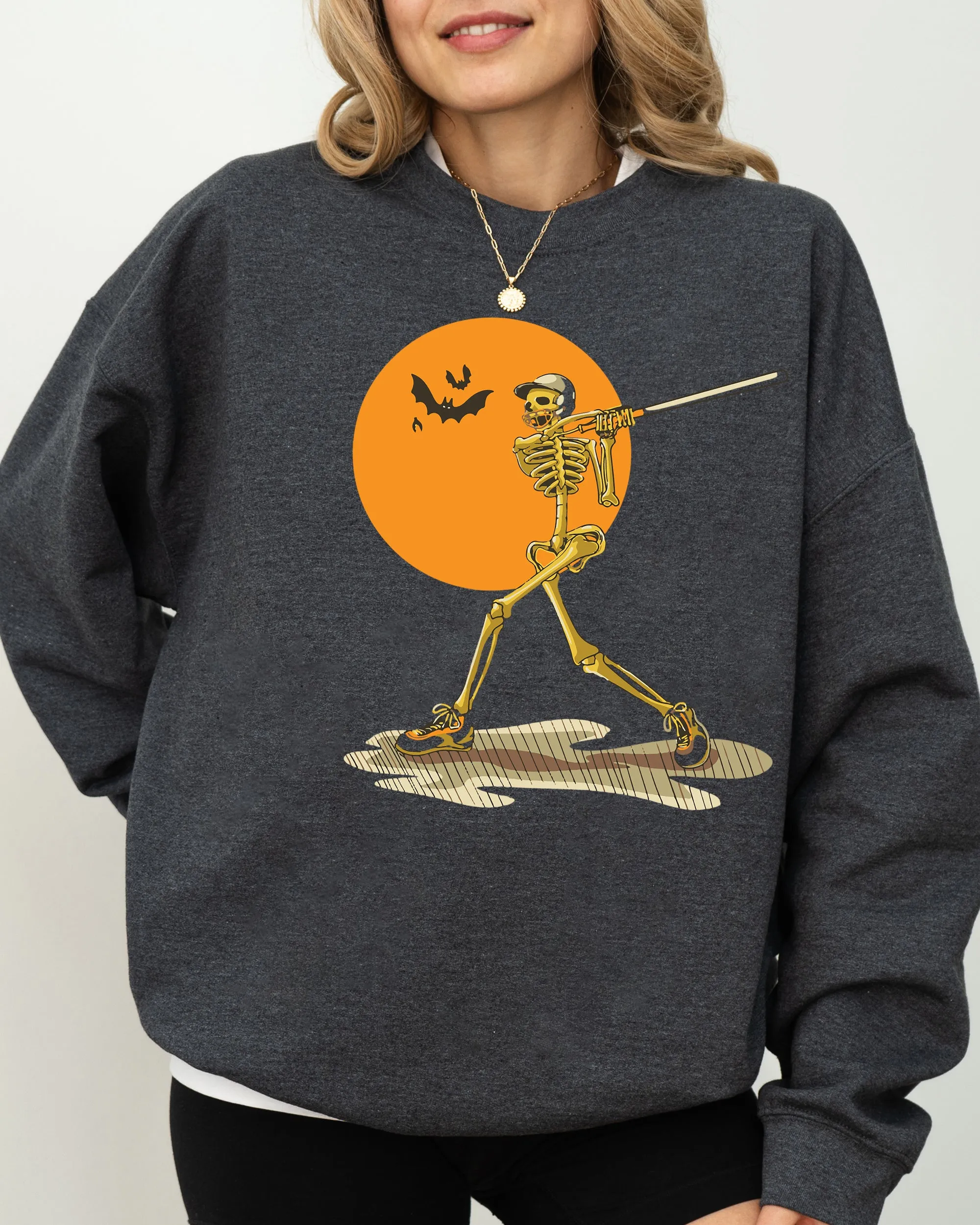 Golf, Skeleton, Spooky, Funny, Witch, Aesthetic, Meme, Halloween, Costume Sweatshirt sold by Refinery Number One product image thumbnail 3