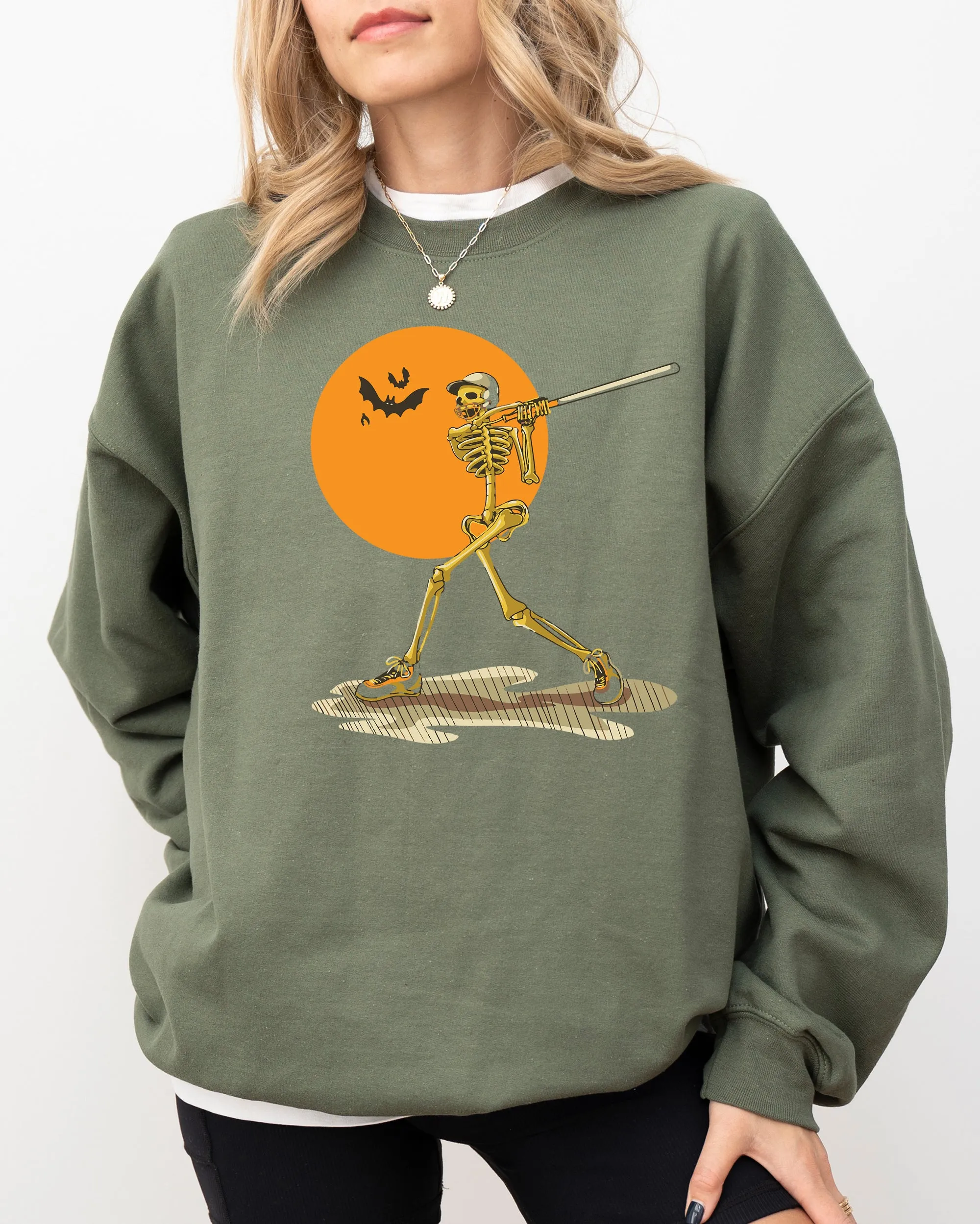 Golf, Skeleton, Spooky, Funny, Witch, Aesthetic, Meme, Halloween, Costume Sweatshirt sold by Refinery Number One product image thumbnail 5