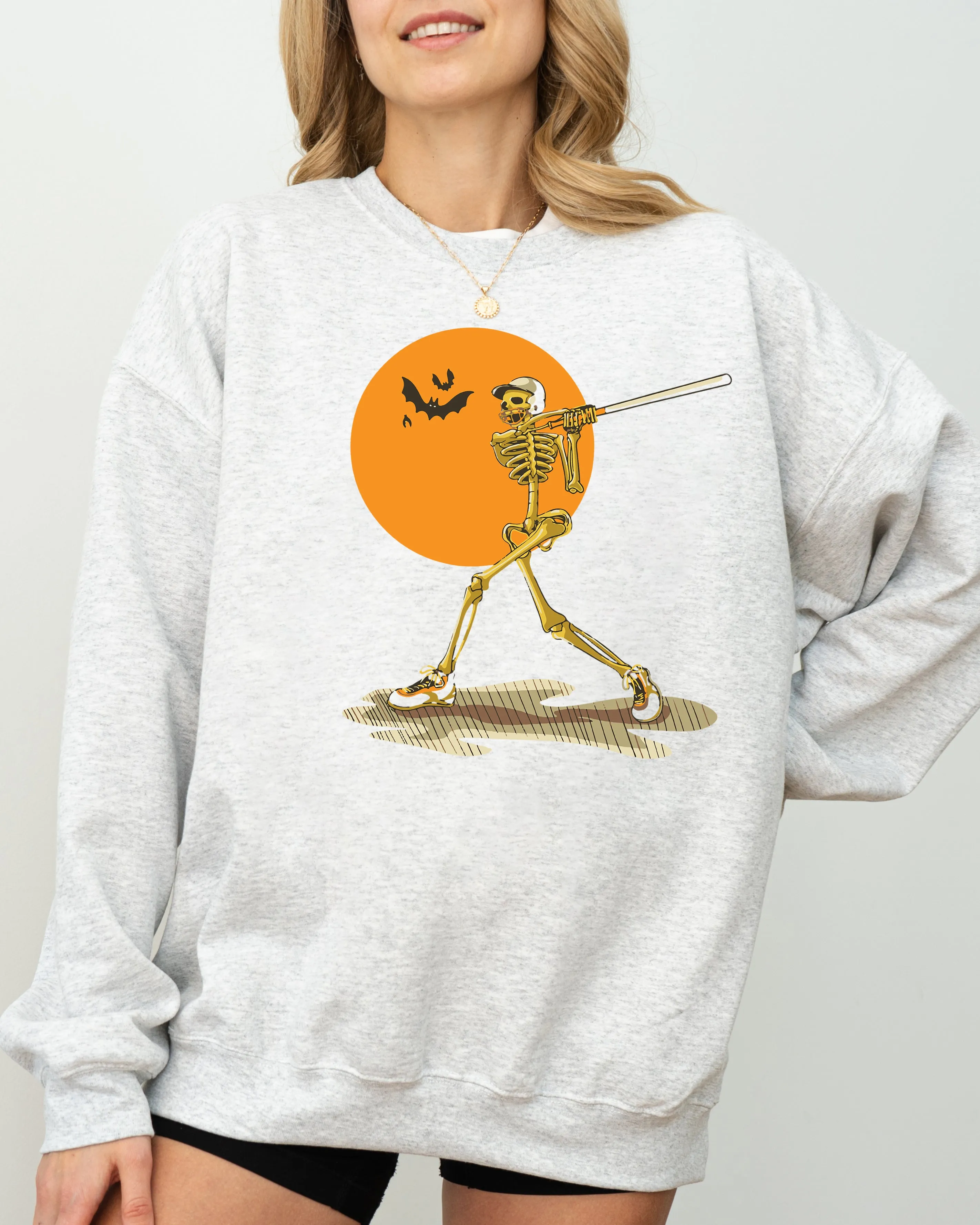 Golf, Skeleton, Spooky, Funny, Witch, Aesthetic, Meme, Halloween, Costume Sweatshirt sold by Refinery Number One product image thumbnail 4