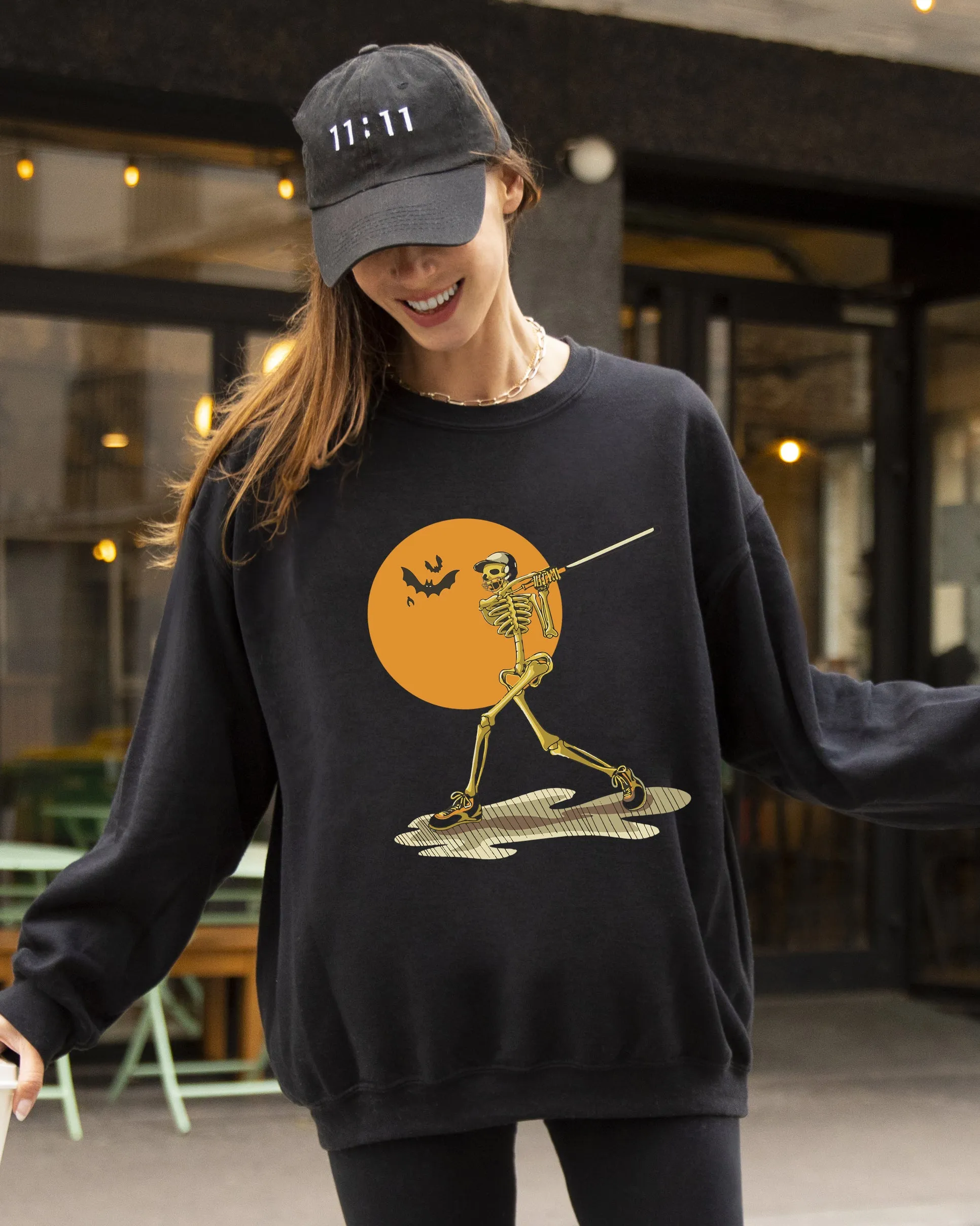 Golf, Skeleton, Spooky, Funny, Witch, Aesthetic, Meme, Halloween, Costume Sweatshirt sold by Refinery Number One