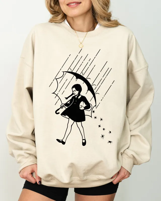 Wednesday, Skeleton, Ghost, Witch, Skull, Funny, Spooky, Aesthetic, Meme, Halloween, Costume Sweatshirt sold by Refinery Number One