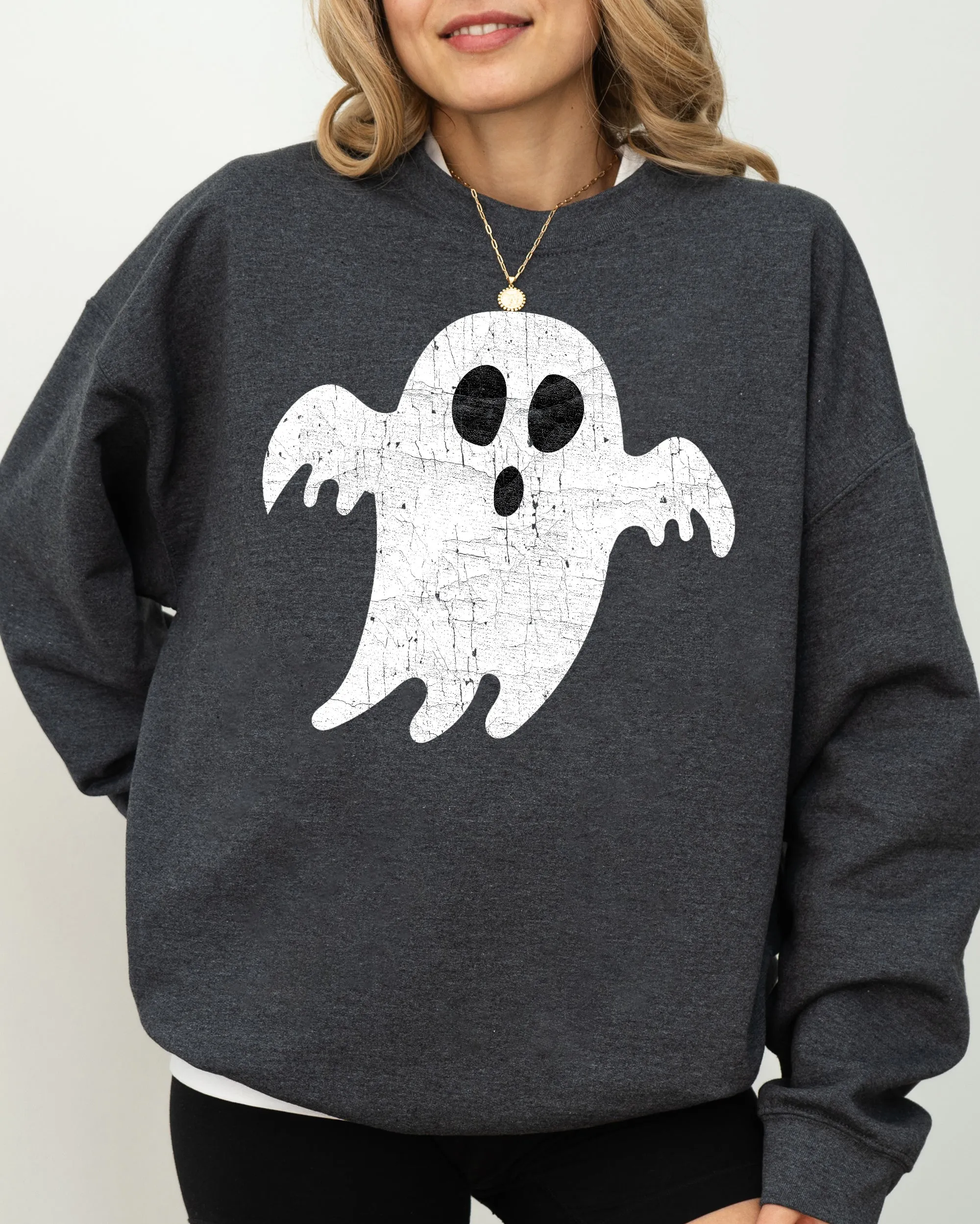 Spooky Ghost, Skeleton, Witch, Skull, Spooky, Aesthetic, Meme, Halloween, Costume Sweatshirt sold by Refinery Number One product image thumbnail 3