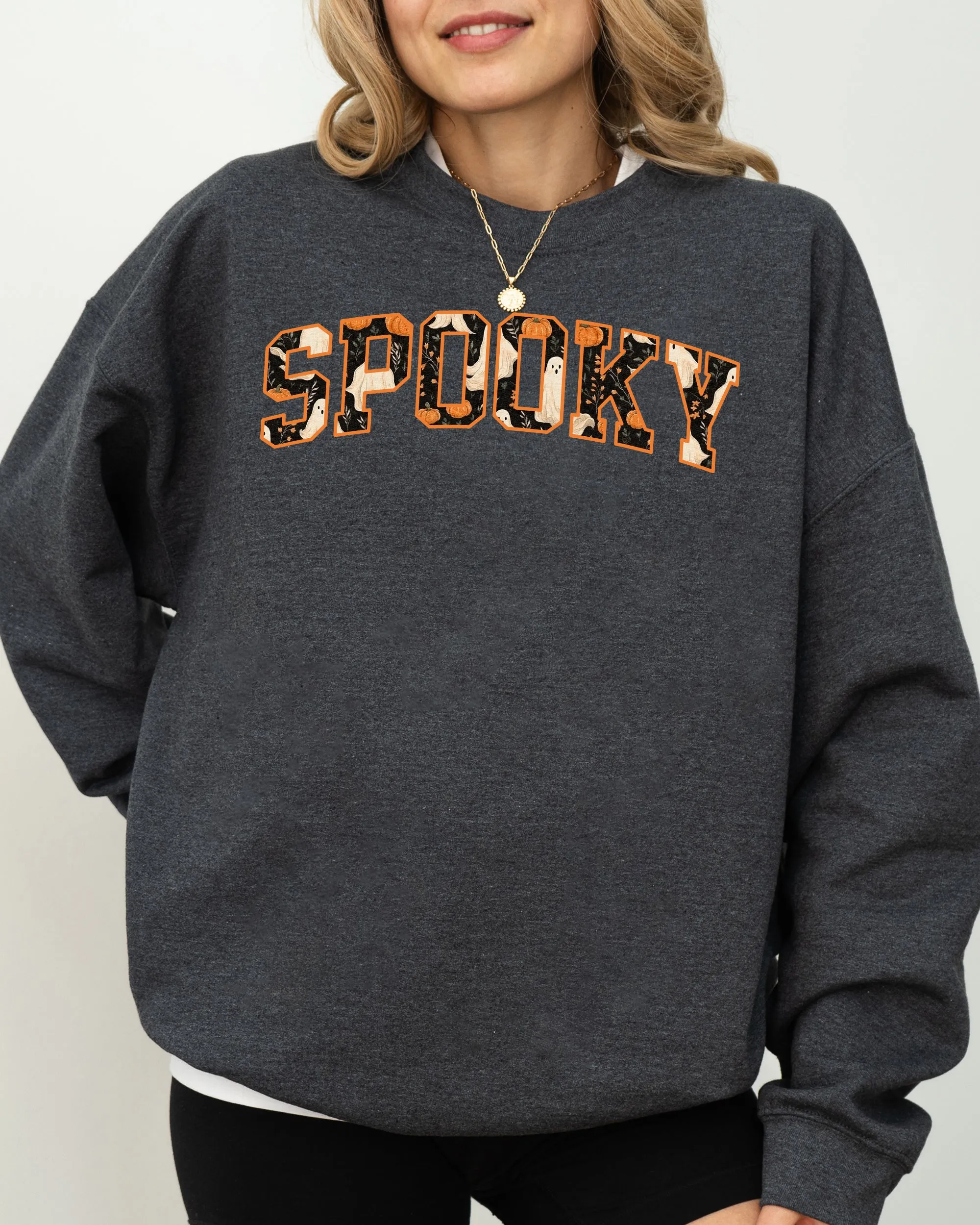 Spooky, Skeleton, Ghost, Witch, Skull, Spooky, Aesthetic, Meme, Halloween, Costume Sweatshirt sold by Refinery Number One product image thumbnail 5