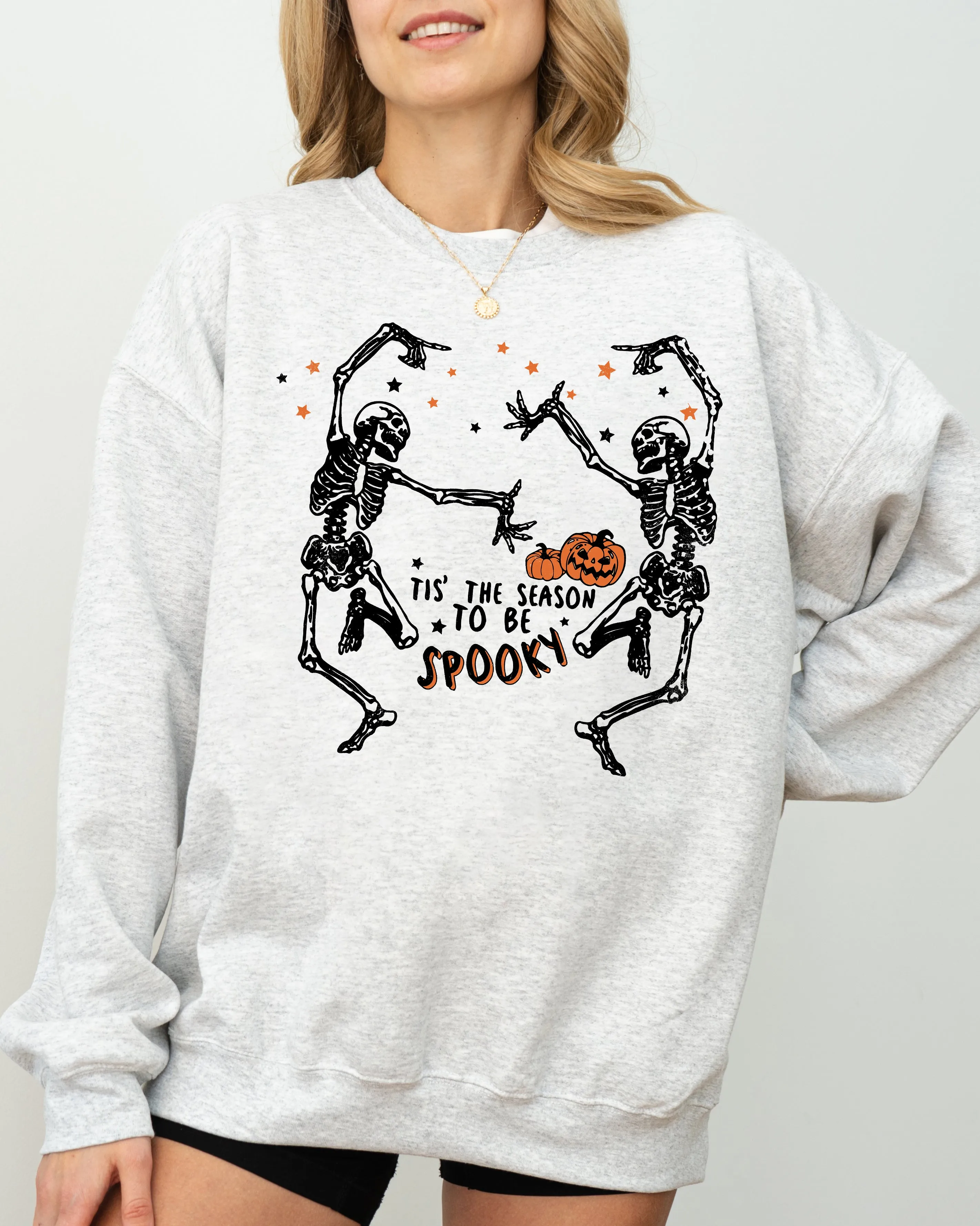 Tis The Season, Spooky, Skeleton, Ghost, Western, Witch, Skull, Aesthetic, Meme, Halloween, Costume Sweatshirt sold by Refinery Number One product image thumbnail 2