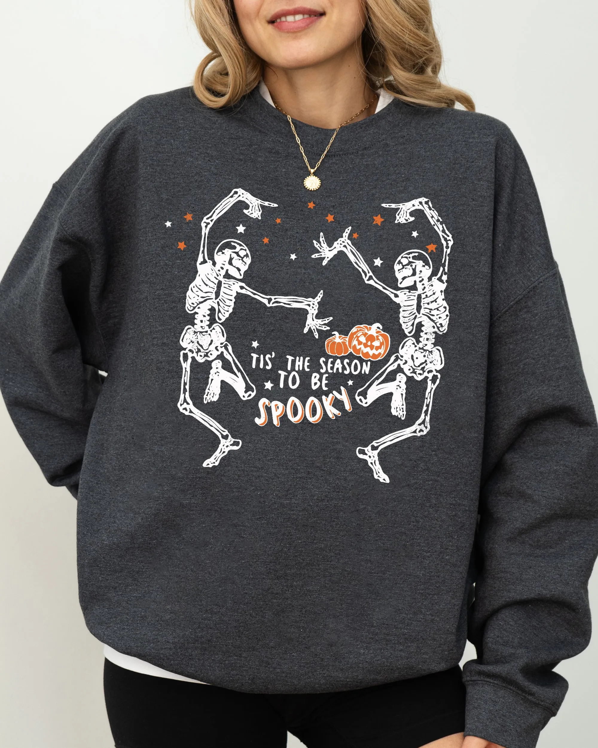 Tis The Season, Spooky, Skeleton, Ghost, Western, Witch, Skull, Aesthetic, Meme, Halloween, Costume Sweatshirt sold by Refinery Number One product image thumbnail 5
