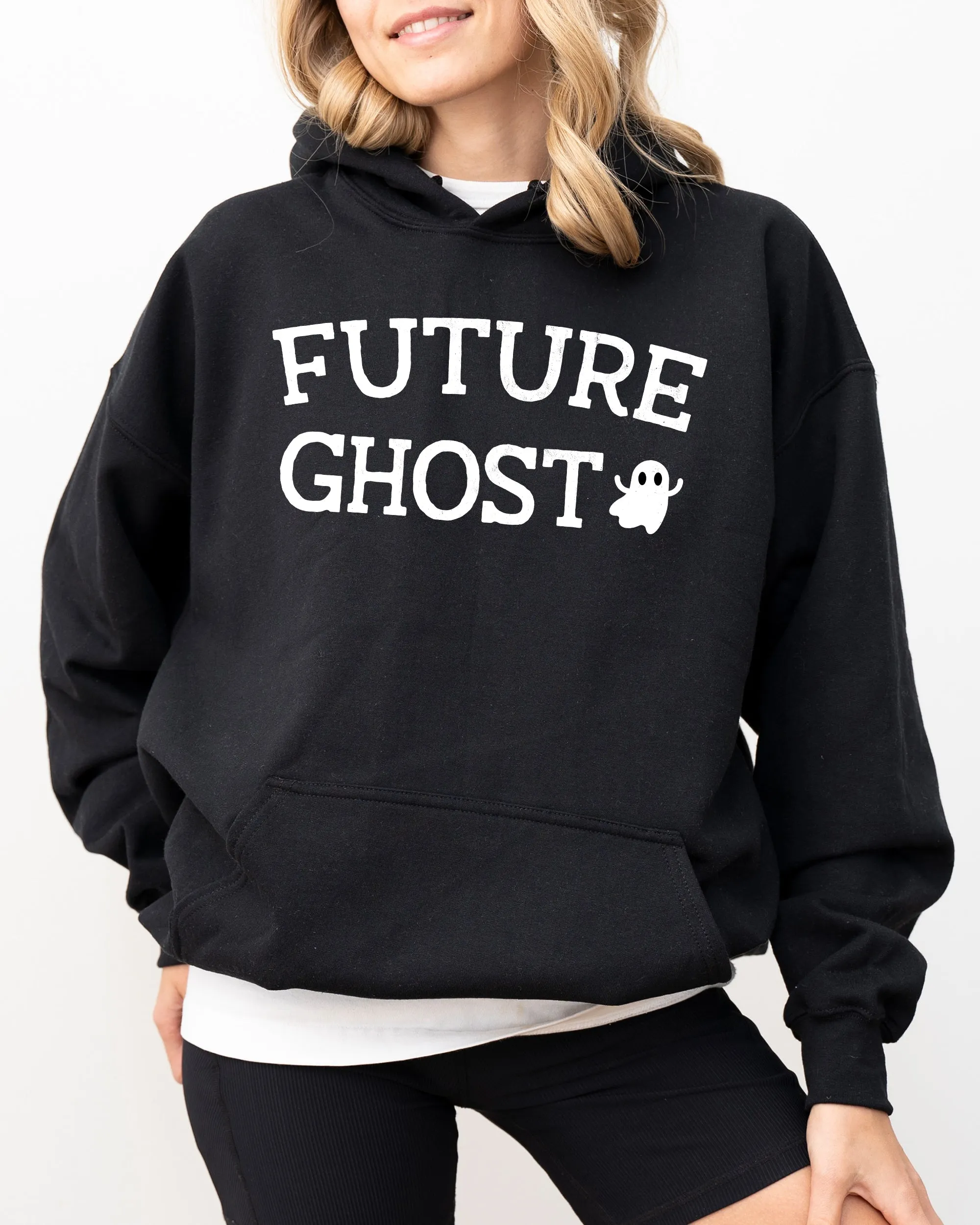 Future Ghost, Skeleton, Funny, Pumpkin, Spooky, Witch, Aesthetic, Meme, Halloween, Costume, Hoodie, Hooded Sweatshirt sold by Refinery Number One product image thumbnail 3