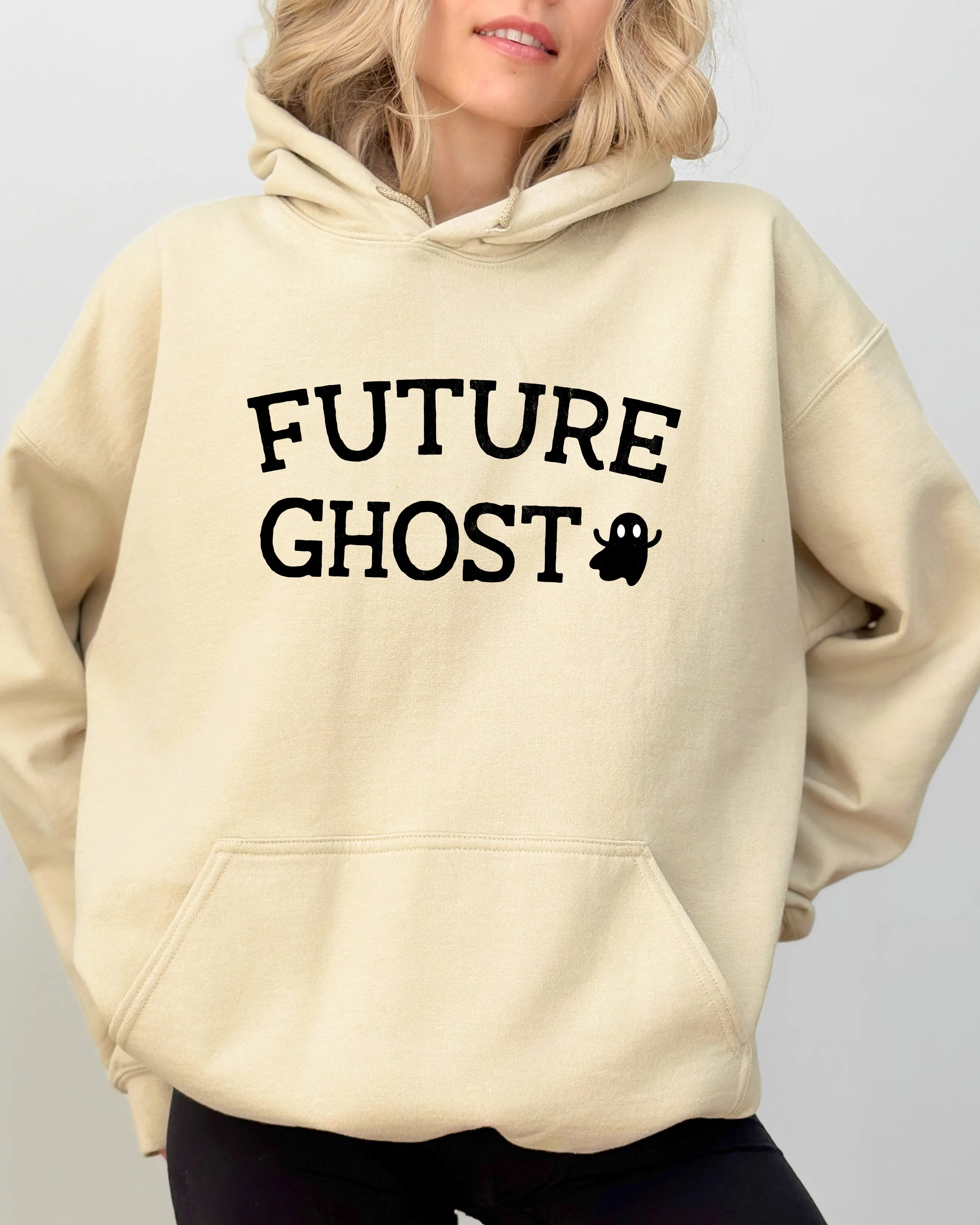 Future Ghost, Skeleton, Funny, Pumpkin, Spooky, Witch, Aesthetic, Meme, Halloween, Costume, Hoodie, Hooded Sweatshirt sold by Refinery Number One product image thumbnail 5