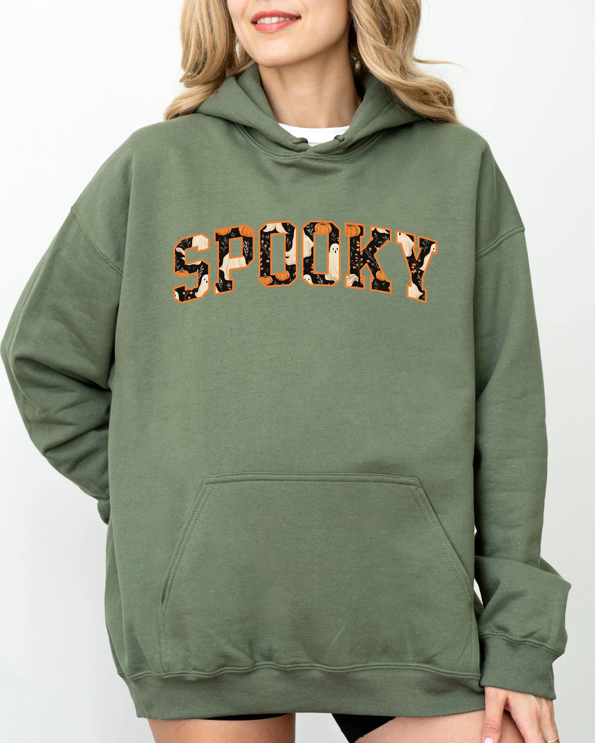 Spooky, Skeleton, Ghost, Witch, Skull, Spooky, Aesthetic, Meme, Halloween, Costume, Hoodie, Hooded Sweatshirt sold by Refinery Number One product image thumbnail 5