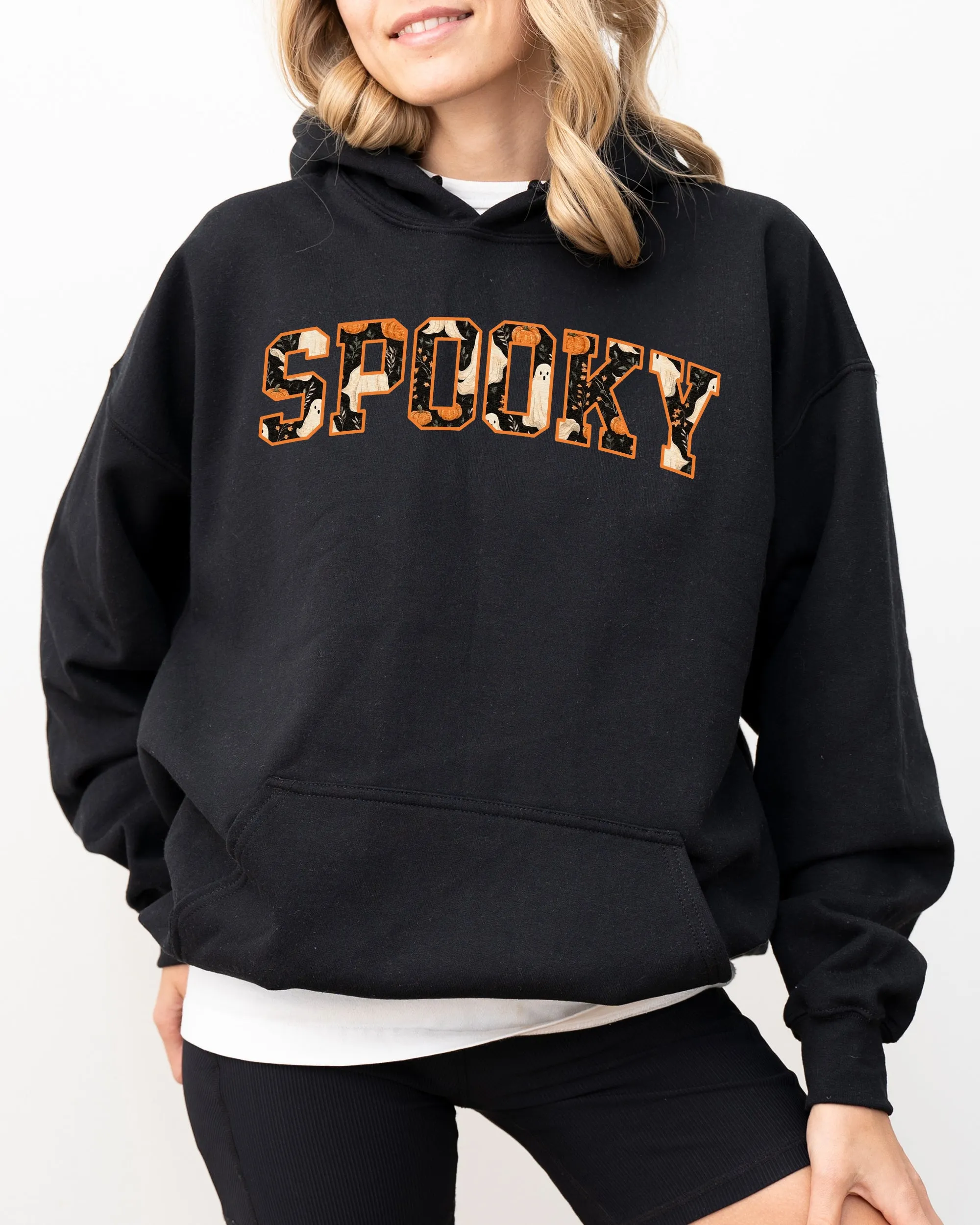 Spooky, Skeleton, Ghost, Witch, Skull, Spooky, Aesthetic, Meme, Halloween, Costume, Hoodie, Hooded Sweatshirt sold by Refinery Number One product image thumbnail 2