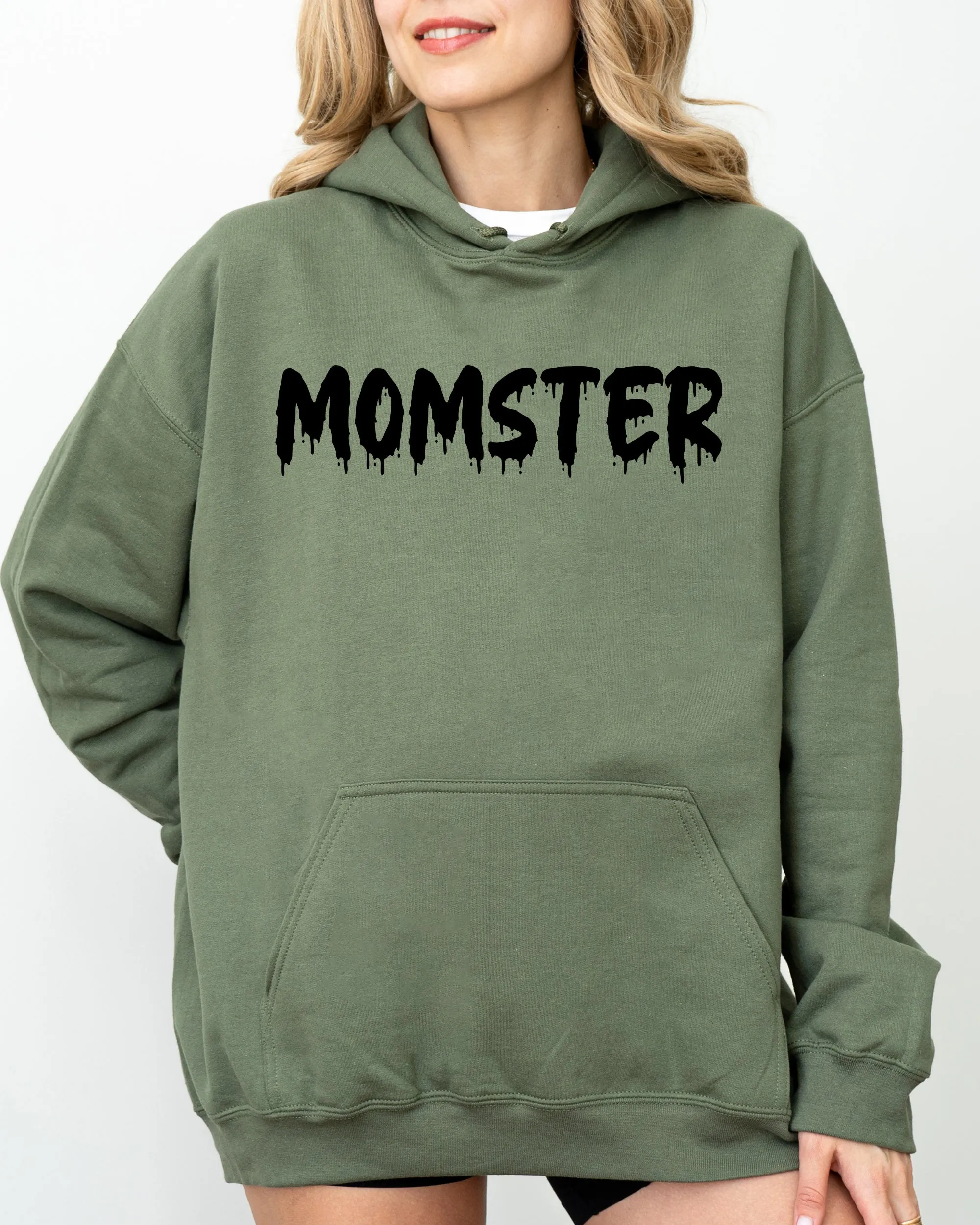Momster, Skeleton, Ghost, Witch, Skull, Aesthetic, Meme, Halloween, Costume, Hoodie, Hooded Sweatshirt sold by Refinery Number One product image thumbnail 5