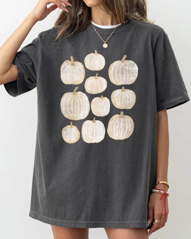 Autumn Pumpkins, Simplicity, Fall, Thanksgiving, Halloween Shirt Comfort Colors T-Shirt sold by Refinery Number One