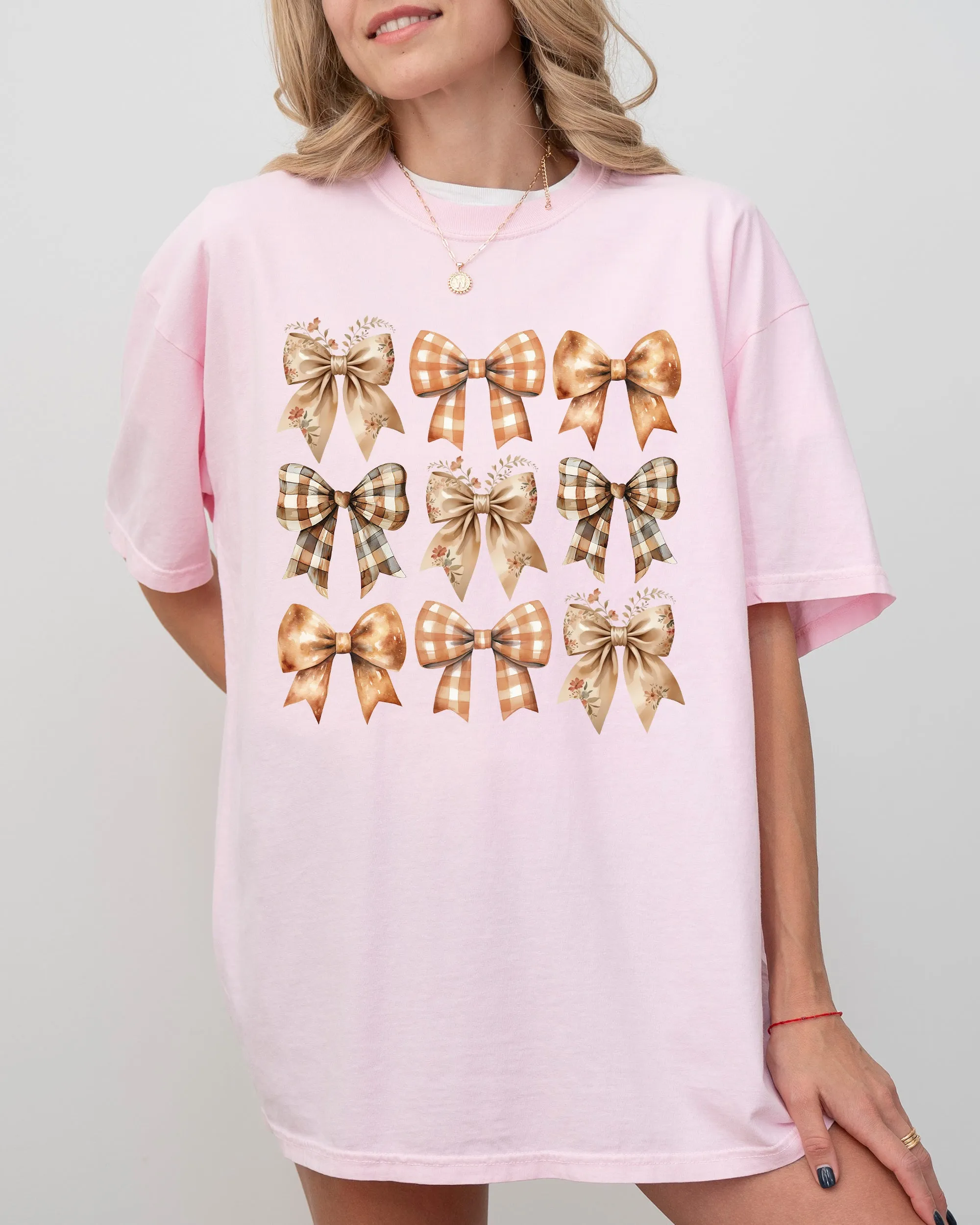 Autumn Ribbons, Bows, Coquette, Girly, Thanksgiving, Fall, Halloween Shirt Comfort Colors T-Shirt sold by Refinery Number One product image thumbnail 5