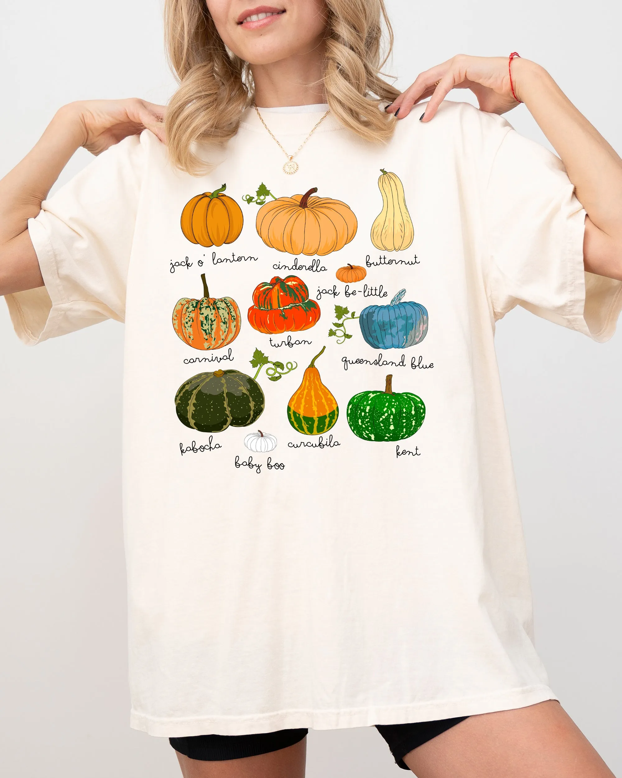Pumpkins, Jack-o-lantern, Fall, Autumn, Halloween, Thanksgiving Shirt Comfort Colors T-Shirt sold by Refinery Number One product image thumbnail 2