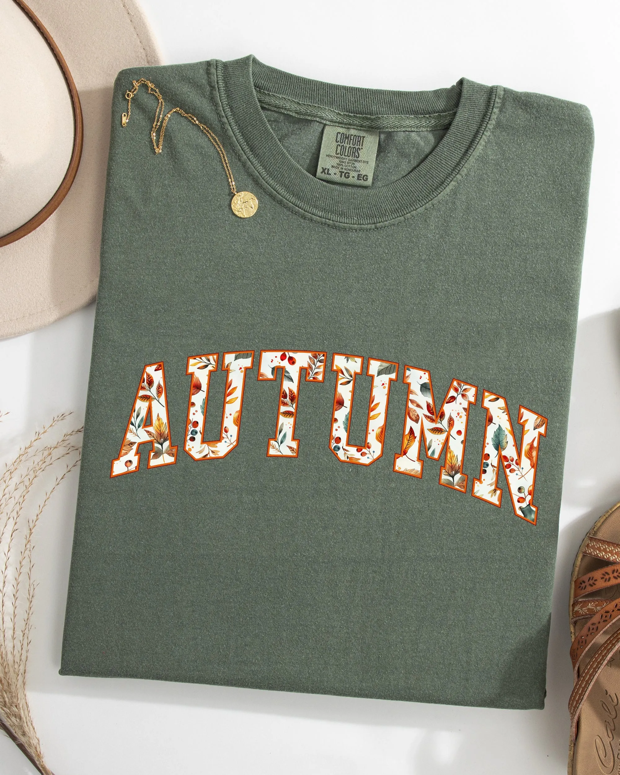 Autumn, Varsity, Fall, Collegiate, Retro, Vintage, Halloween Shirt Comfort Colors T-Shirt sold by Refinery Number One product image thumbnail 3