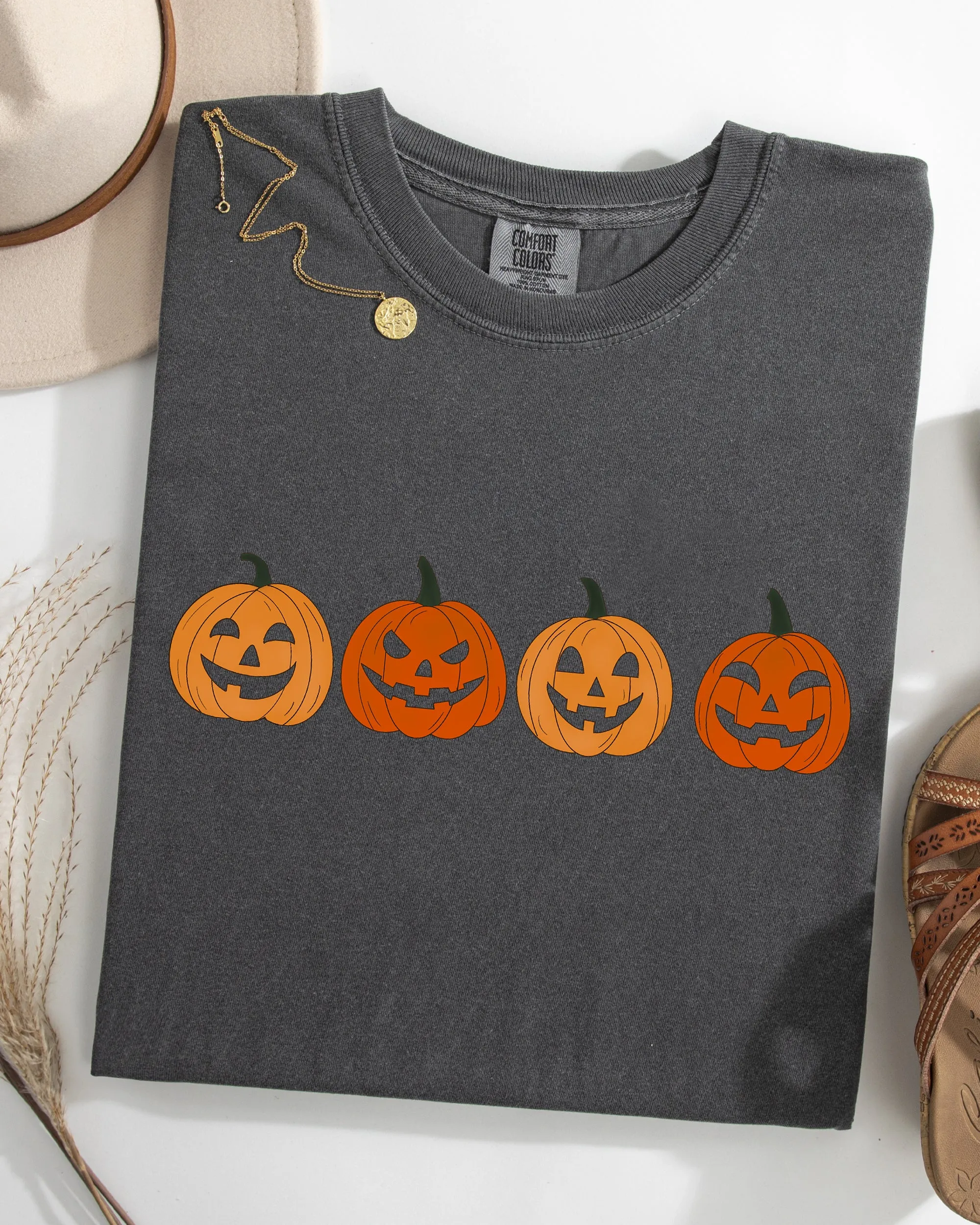 Cute Mini Pumpkins, Halloween, Retro, Fall, Autumn, Jack-o-lanterns Shirt Comfort Colors T-Shirt sold by Refinery Number One