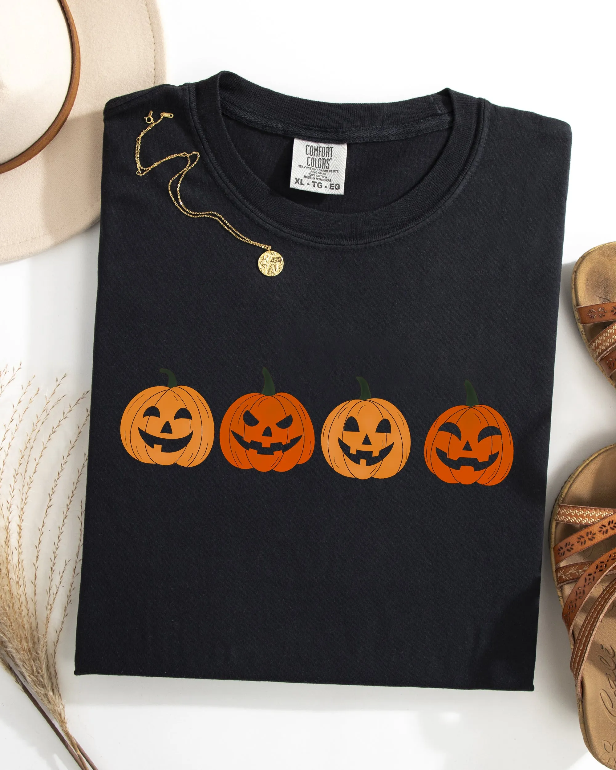 Cute Mini Pumpkins, Halloween, Retro, Fall, Autumn, Jack-o-lanterns Shirt Comfort Colors T-Shirt sold by Refinery Number One product image thumbnail 5